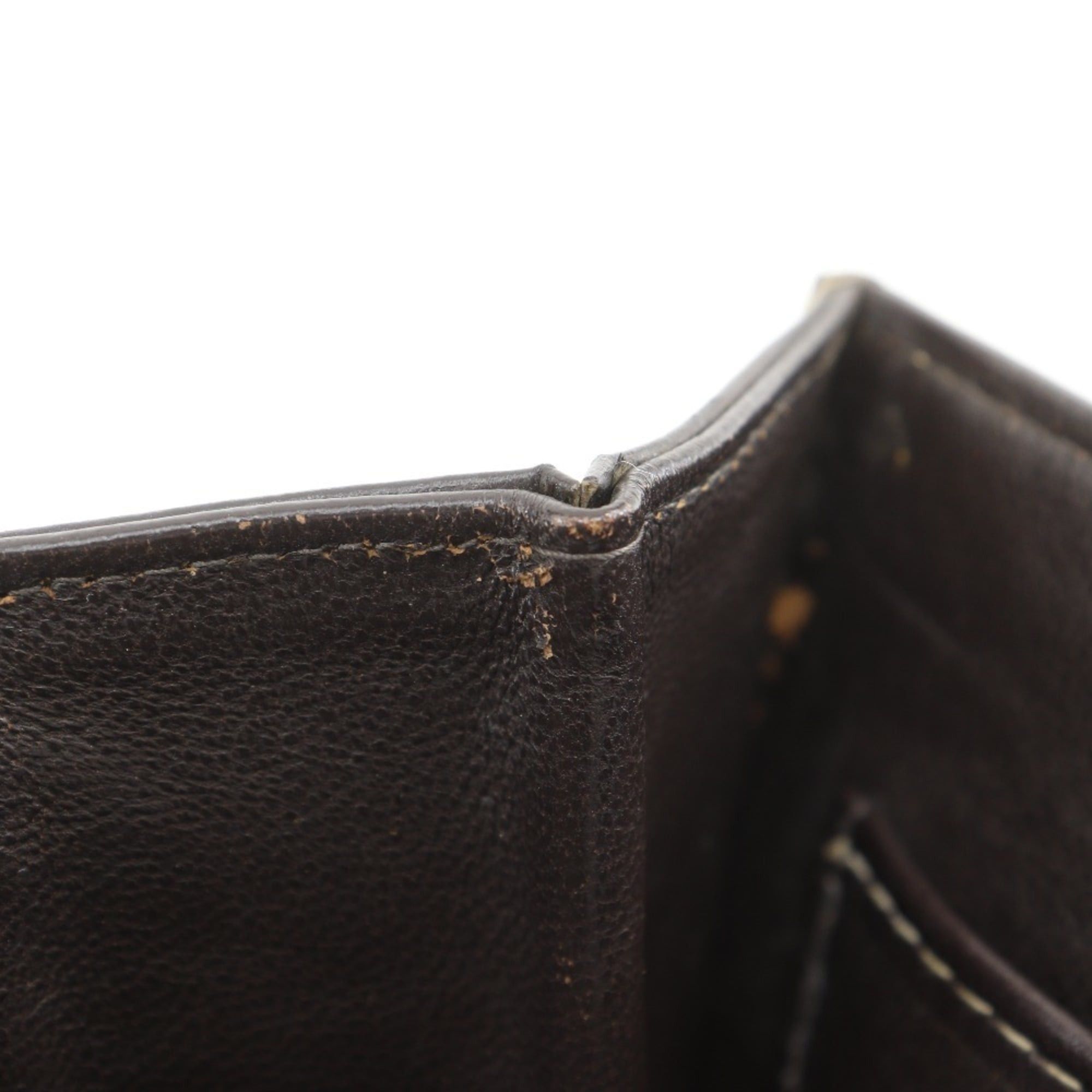 Celine Celine Vintage Handbag, Canvas and Calfskin, Brown, Women's Size ONE SIZE - 9 Thumbnail