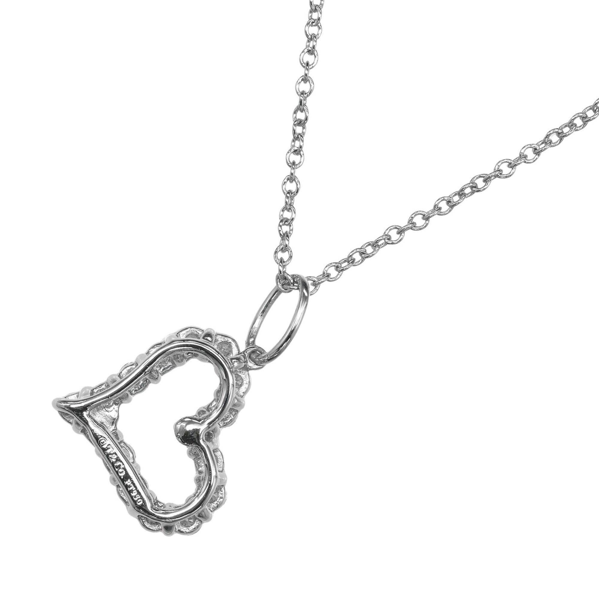 Tiffany & Co. Tiffany & Co. Sentimental Heart Necklace, Pt950 Platinum, Diamond, Approx. 3.6g Size ONE SIZE - 3 Thumbnail