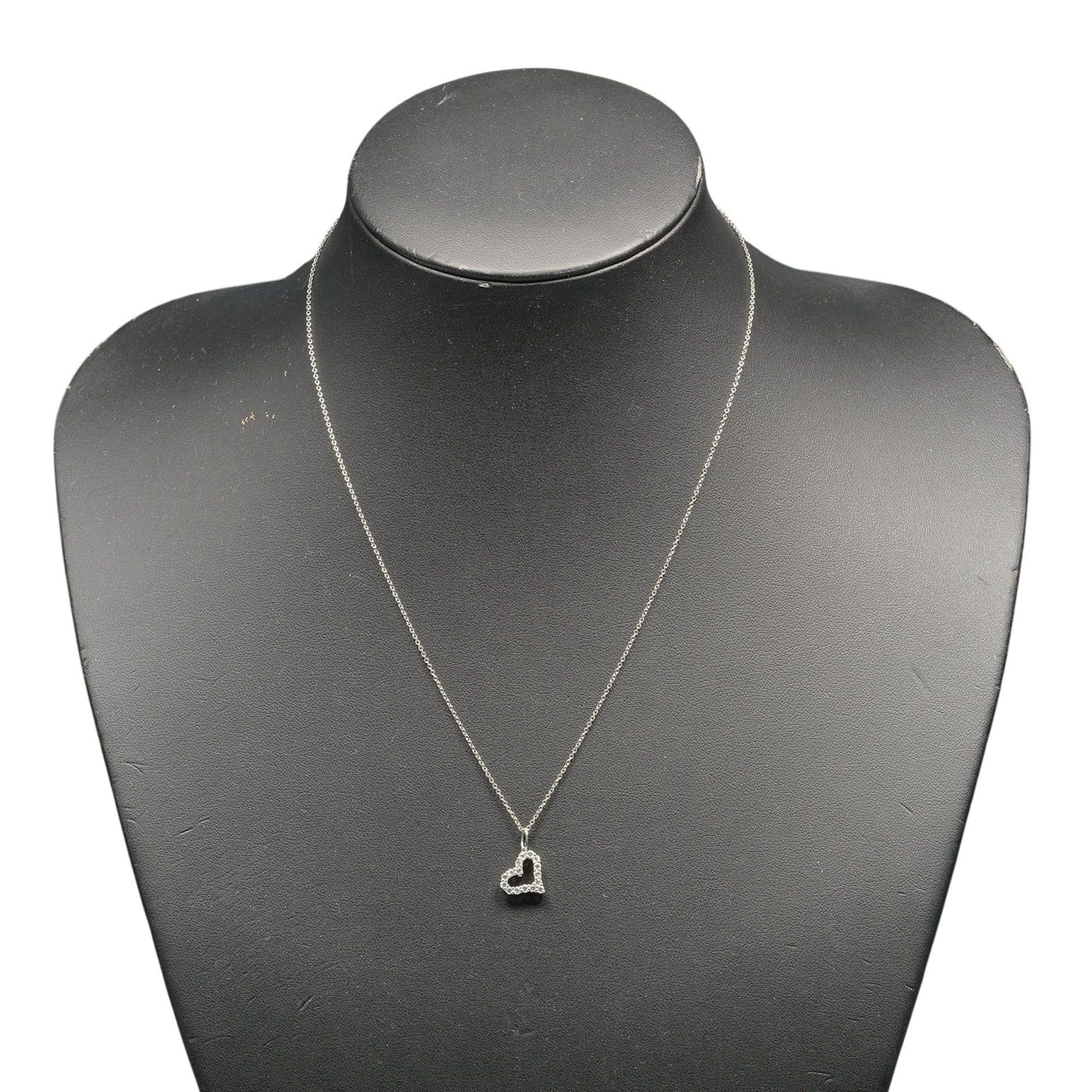 Tiffany & Co. Tiffany & Co. Sentimental Heart Necklace, Pt950 Platinum, Diamond, Approx. 3.6g Size ONE SIZE - 2 Thumbnail