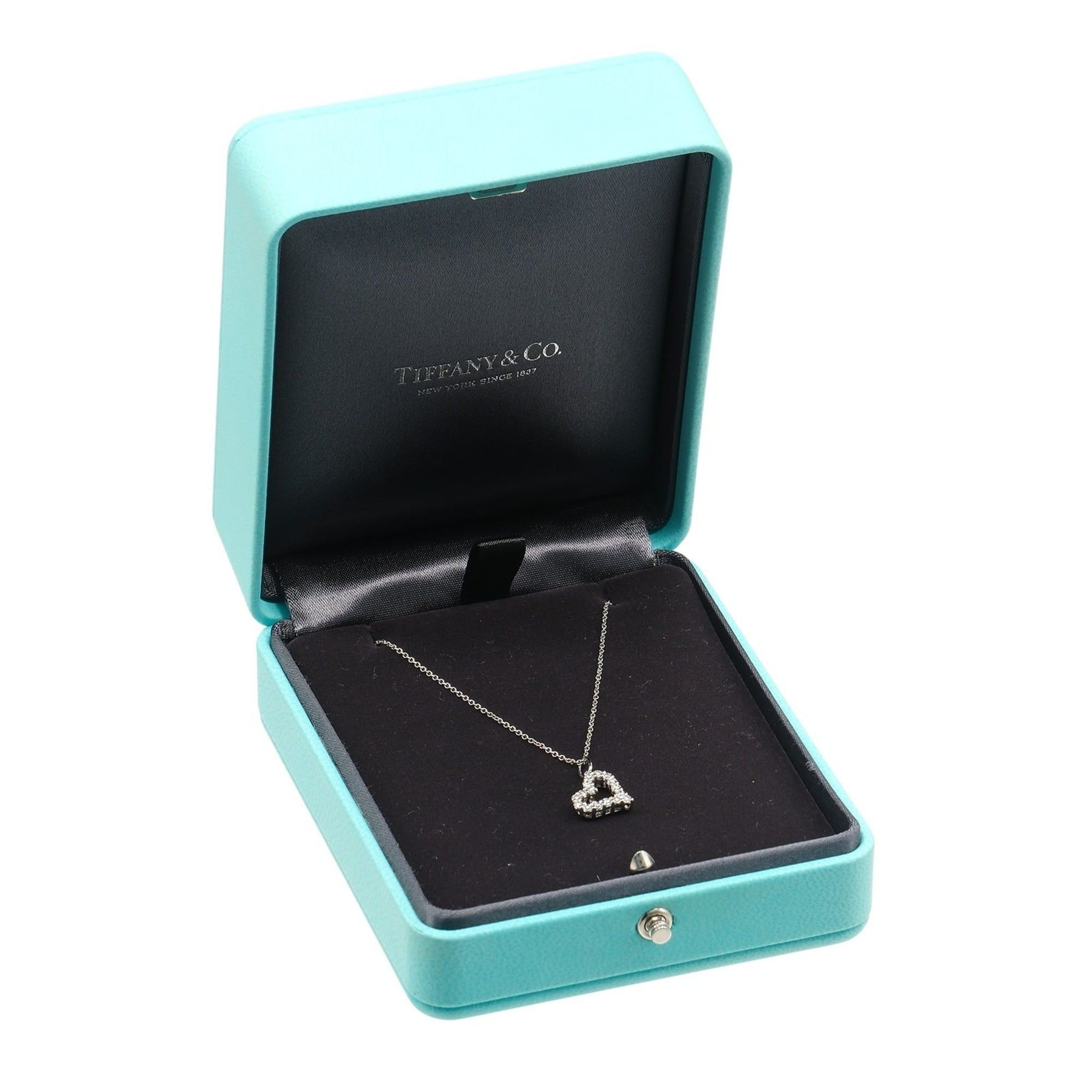 Tiffany & Co. Tiffany & Co. Sentimental Heart Necklace, Pt950 Platinum, Diamond, Approx. 3.6g Size ONE SIZE - 8 Thumbnail