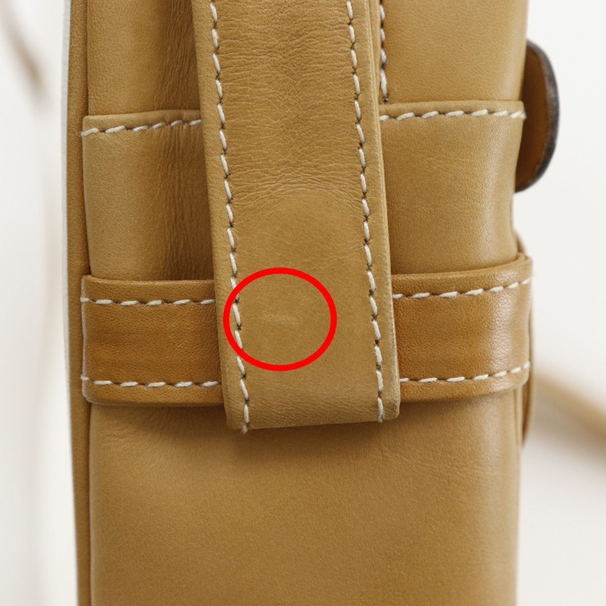 Gucci Gucci Old Shoulder Bag, Vintage Calfskin, Beige, A5, Double Zipper, Gucci, Women's Size ONE SIZE - 13 Thumbnail