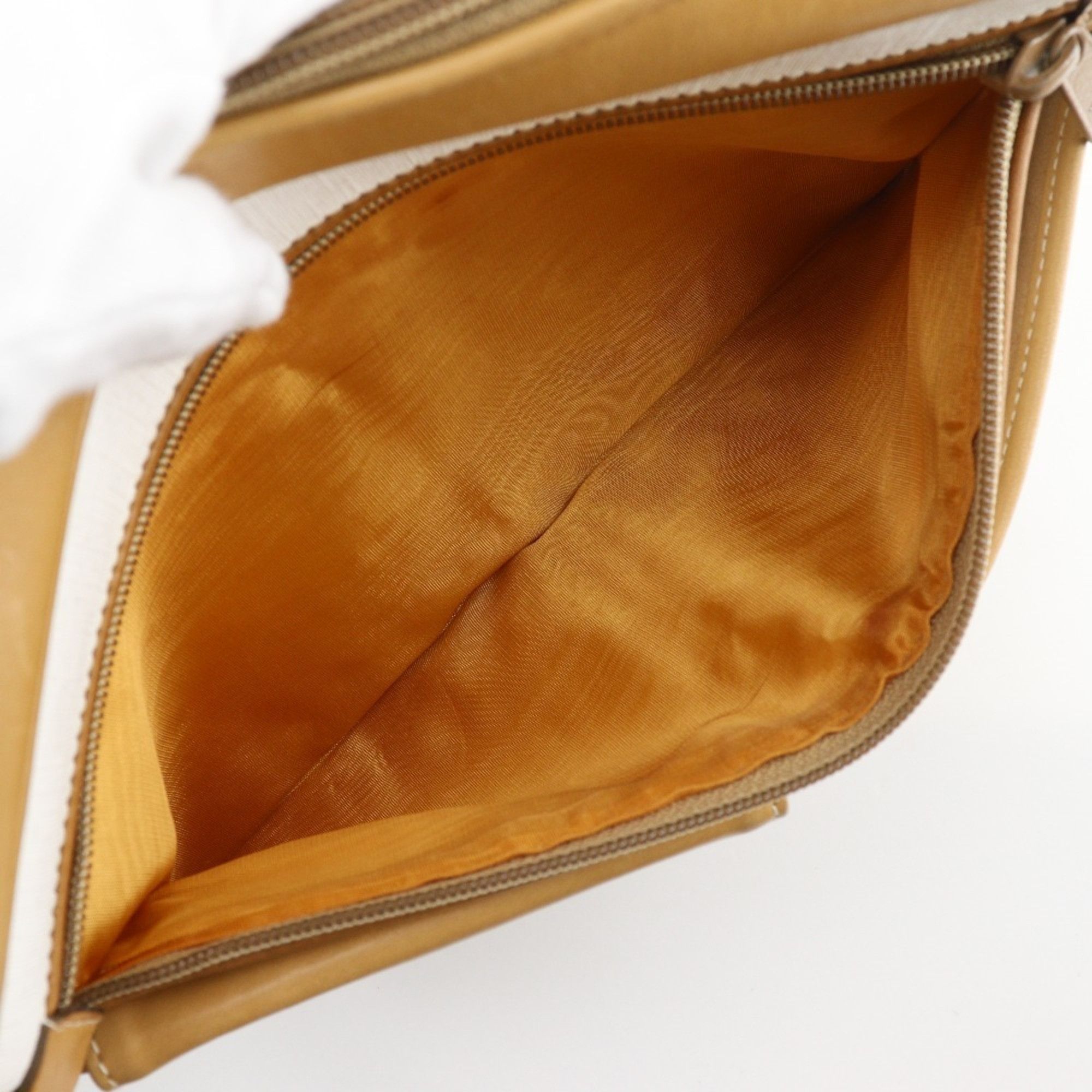 Gucci Gucci Old Shoulder Bag, Vintage Calfskin, Beige, A5, Double Zipper, Gucci, Women's Size ONE SIZE - 6 Thumbnail