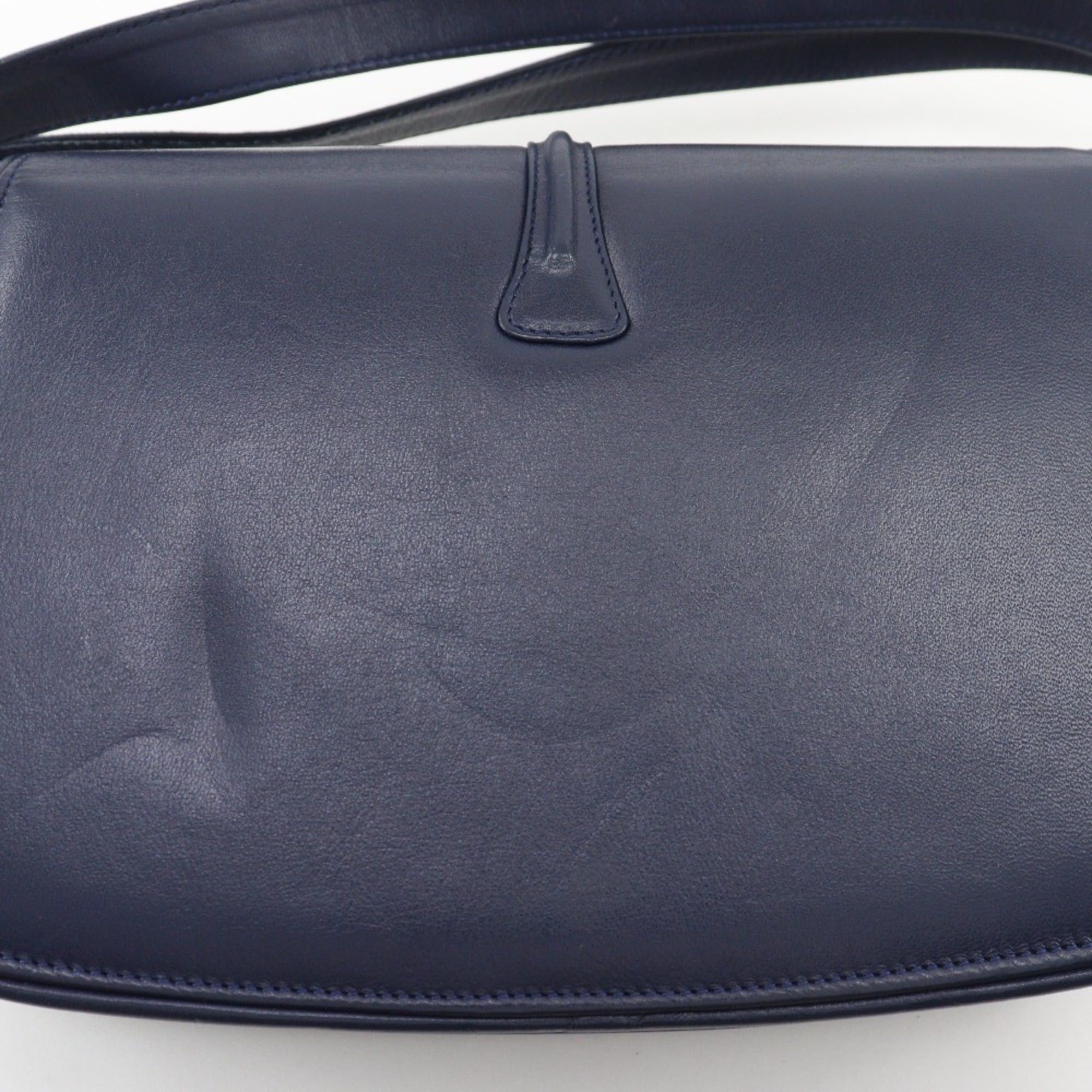 Gucci Gucci Old Shoulder Bag, Vintage Calfskin, Navy Blue, with Magnetic closure, Gucci, Women's Size ONE SIZE - 11 Thumbnail