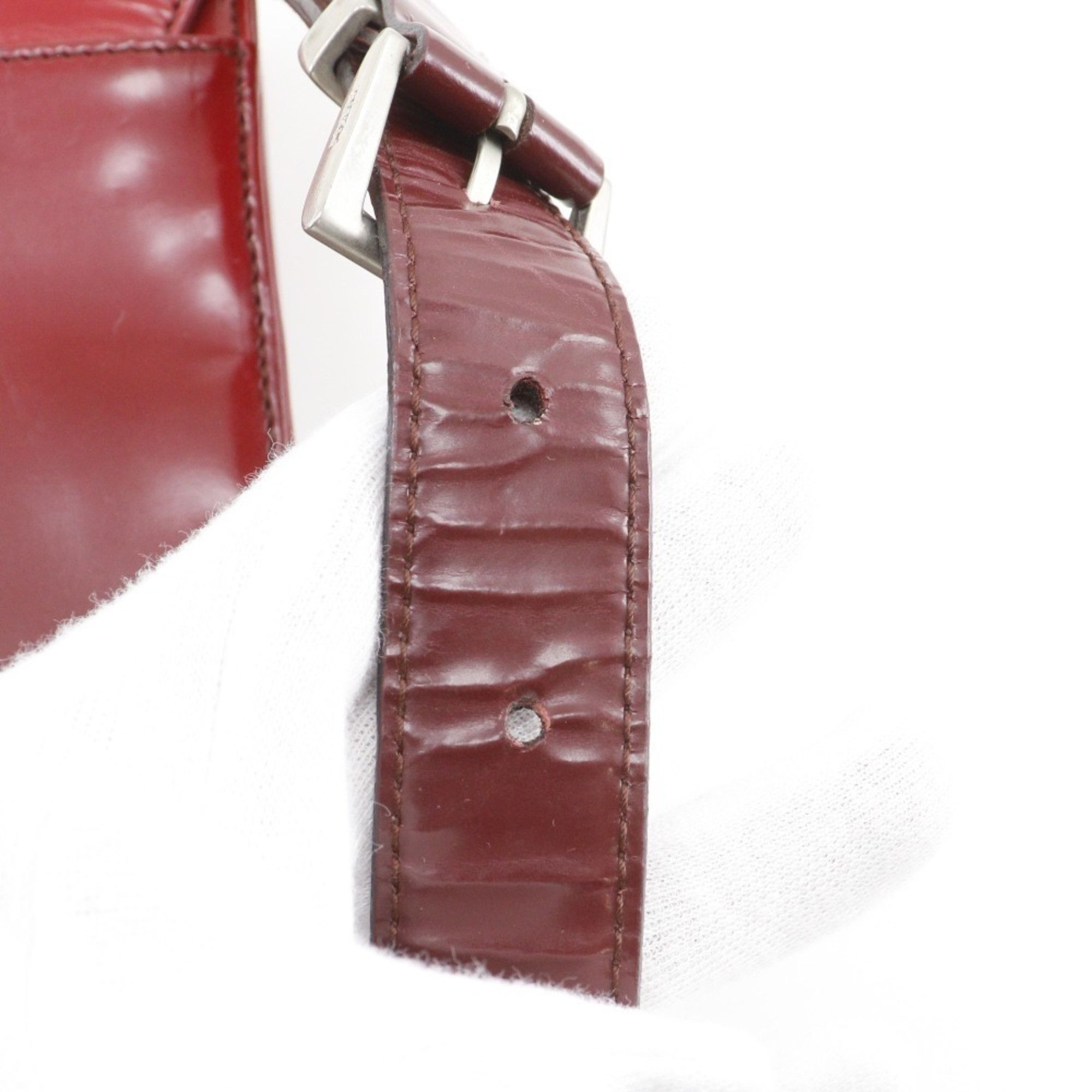 Prada Prada Gradient Enamel Red Shoulder Bag A5 Flap Women's Size ONE SIZE - 14 Thumbnail