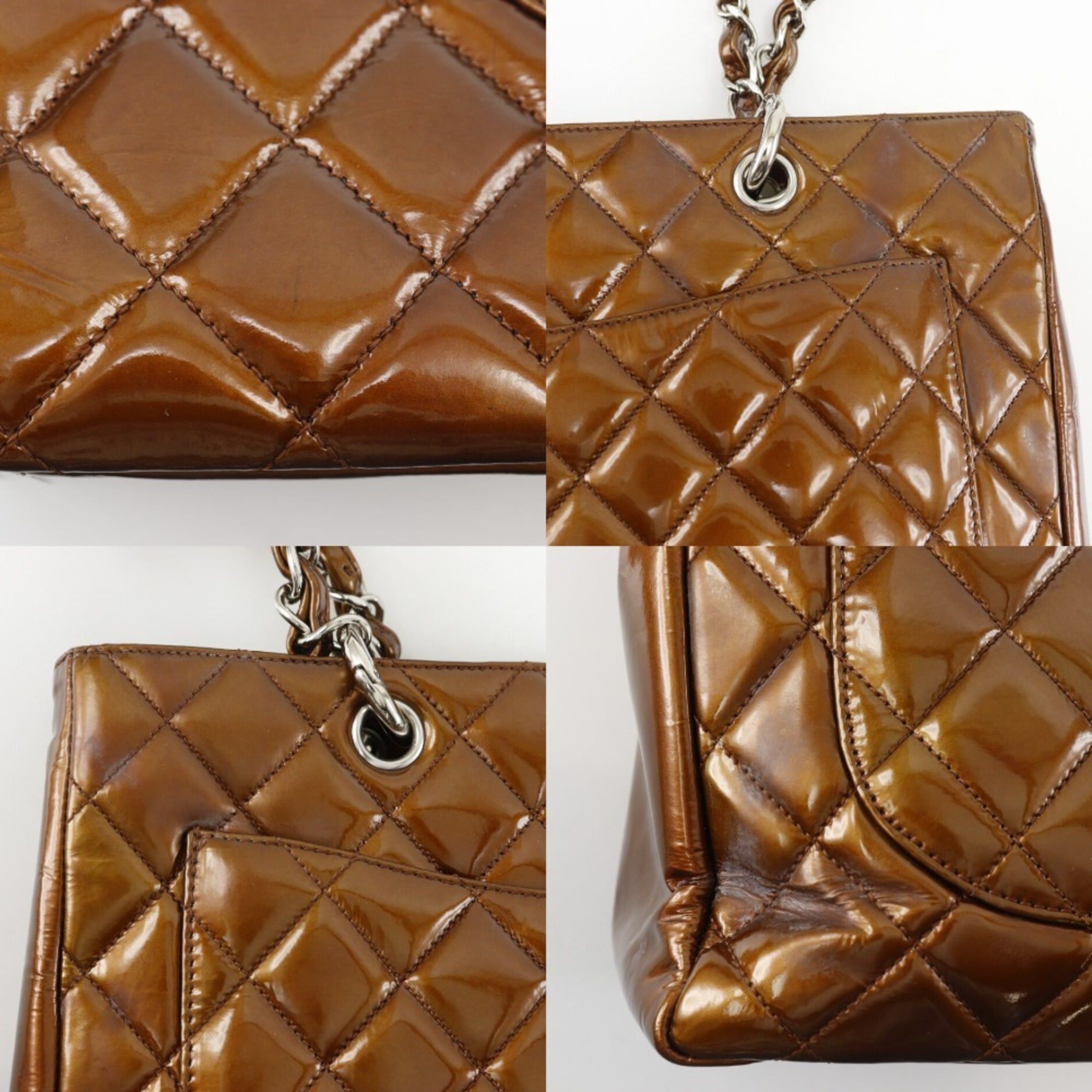Chanel CHANEL Grand Shopping Tote GST Matelasse Chain A50995 Enamel Bronze A4 Size for Women Size ONE SIZE - 9 Thumbnail