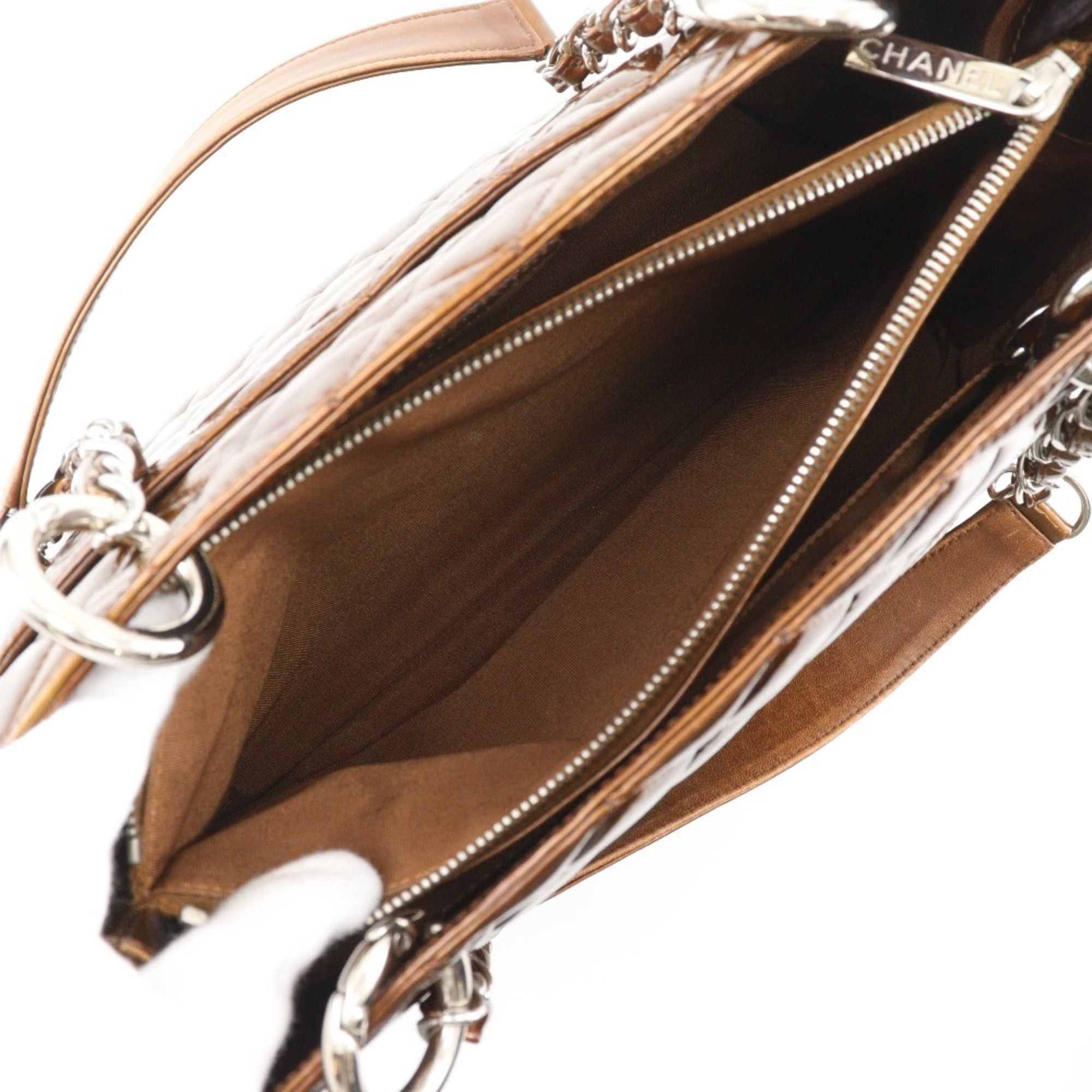 Chanel CHANEL Grand Shopping Tote GST Matelasse Chain A50995 Enamel Bronze A4 Size for Women Size ONE SIZE - 7 Thumbnail