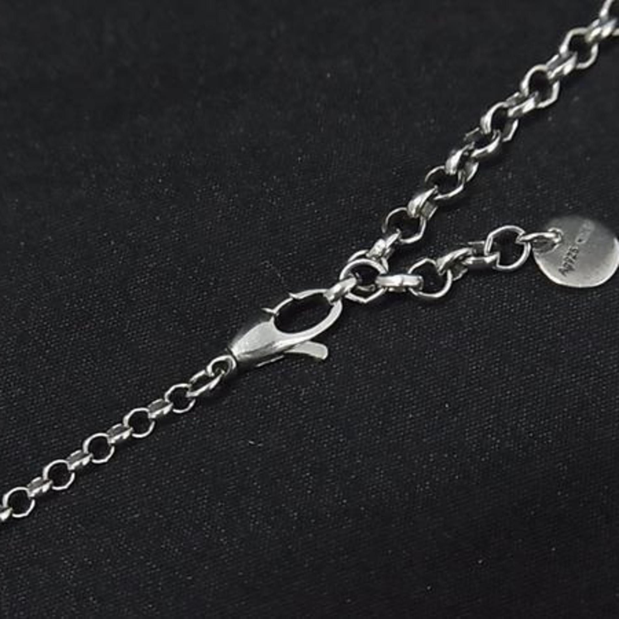 Gucci GUCCI Interlocking G Arabesque Necklace in Silver SV925 for Men and Women Size ONE SIZE - 4 Thumbnail
