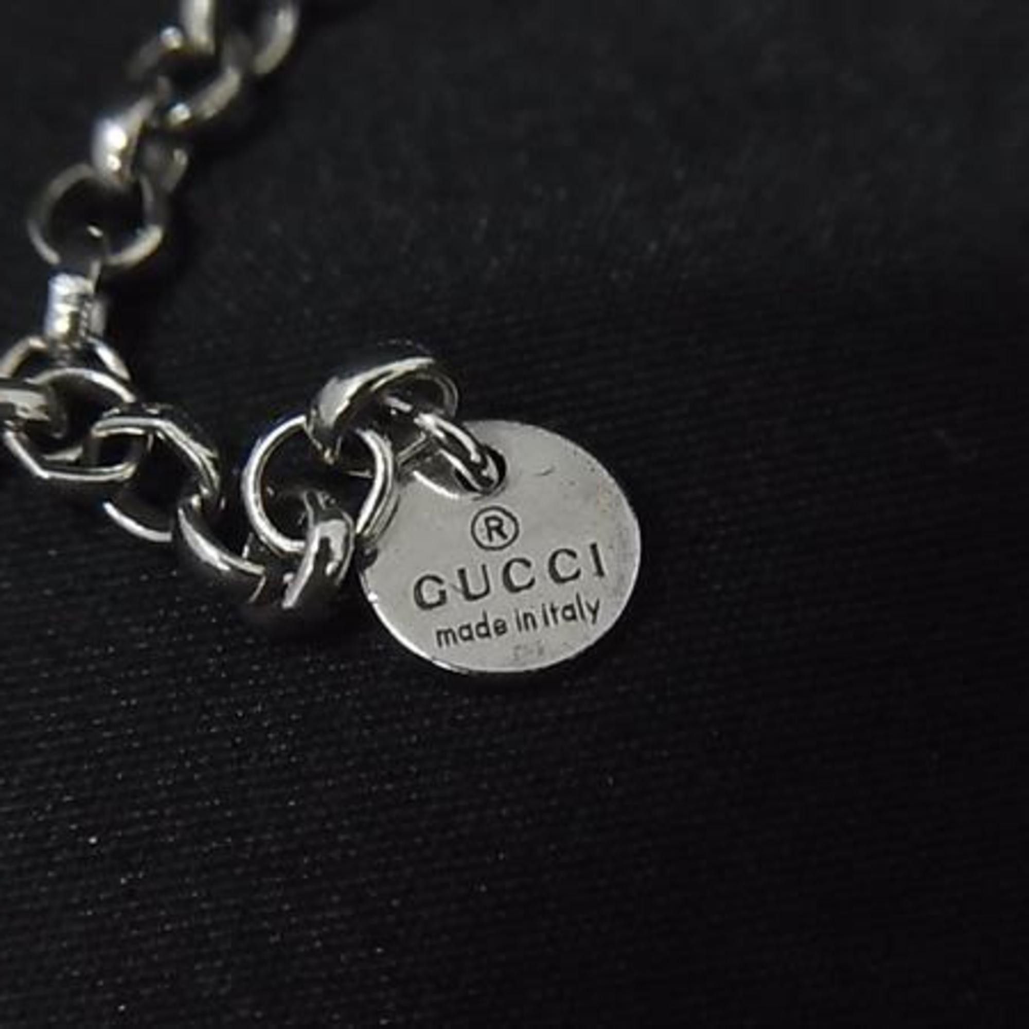 Gucci GUCCI Interlocking G Arabesque Necklace in Silver SV925 for Men and Women Size ONE SIZE - 2 Thumbnail
