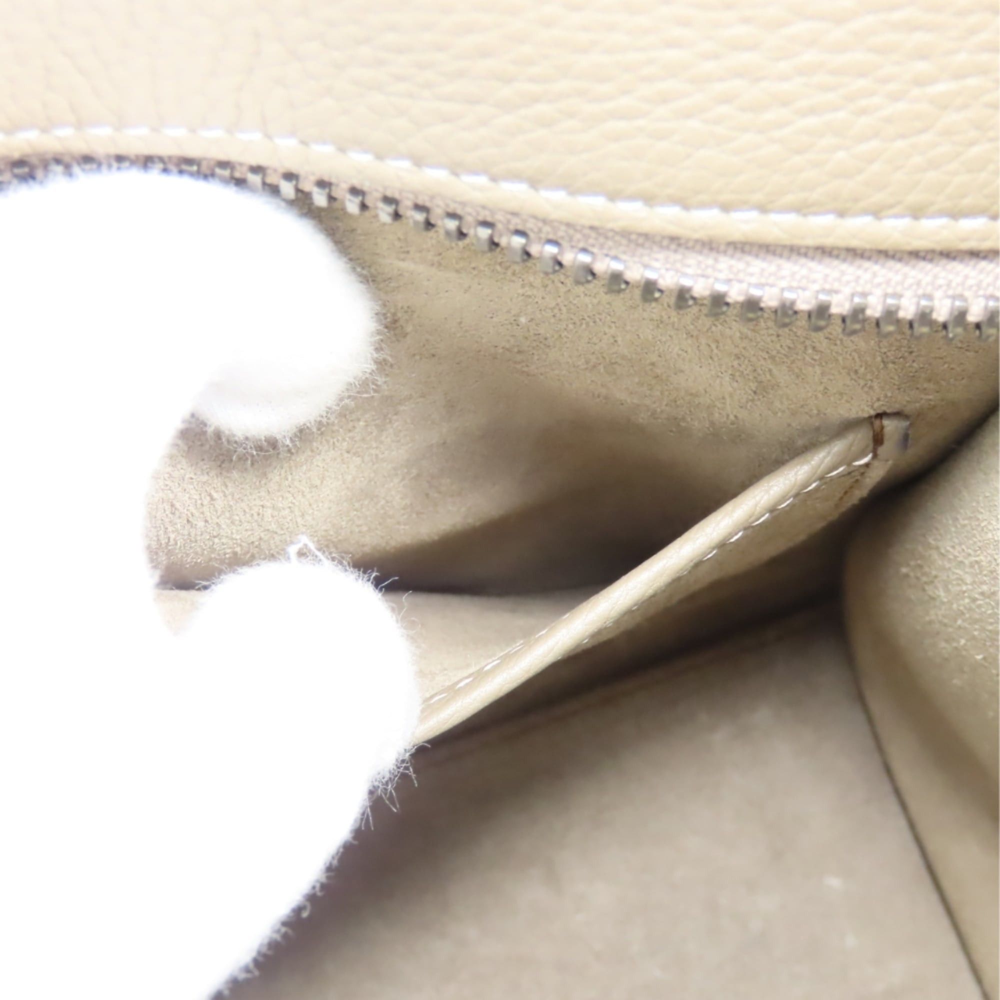 Celine Celine Micro Luggage Tote Bag 189793DRU.09SO, Leather, Greige, Silver Hardware, Women's, CELINE Size ONE SIZE - 24 Thumbnail
