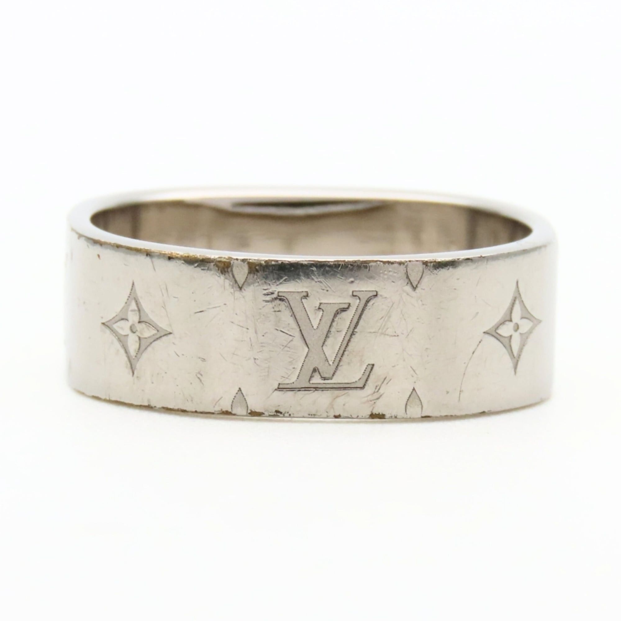 Louis Vuitton Louis Vuitton Nanogram Ring M00216 S Metal Silver Women's LOUIS VUITTON Size ONE SIZE - 5 Thumbnail