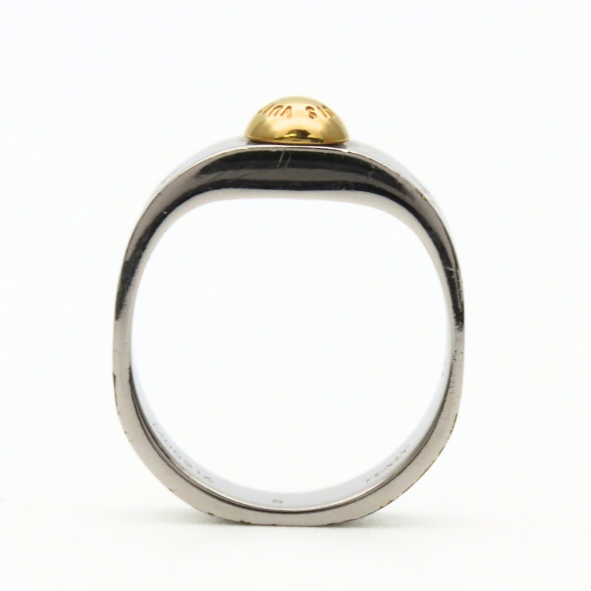 Louis Vuitton Louis Vuitton Nanogram Ring M00216 S Metal Silver Women's LOUIS VUITTON Size ONE SIZE - 7 Thumbnail