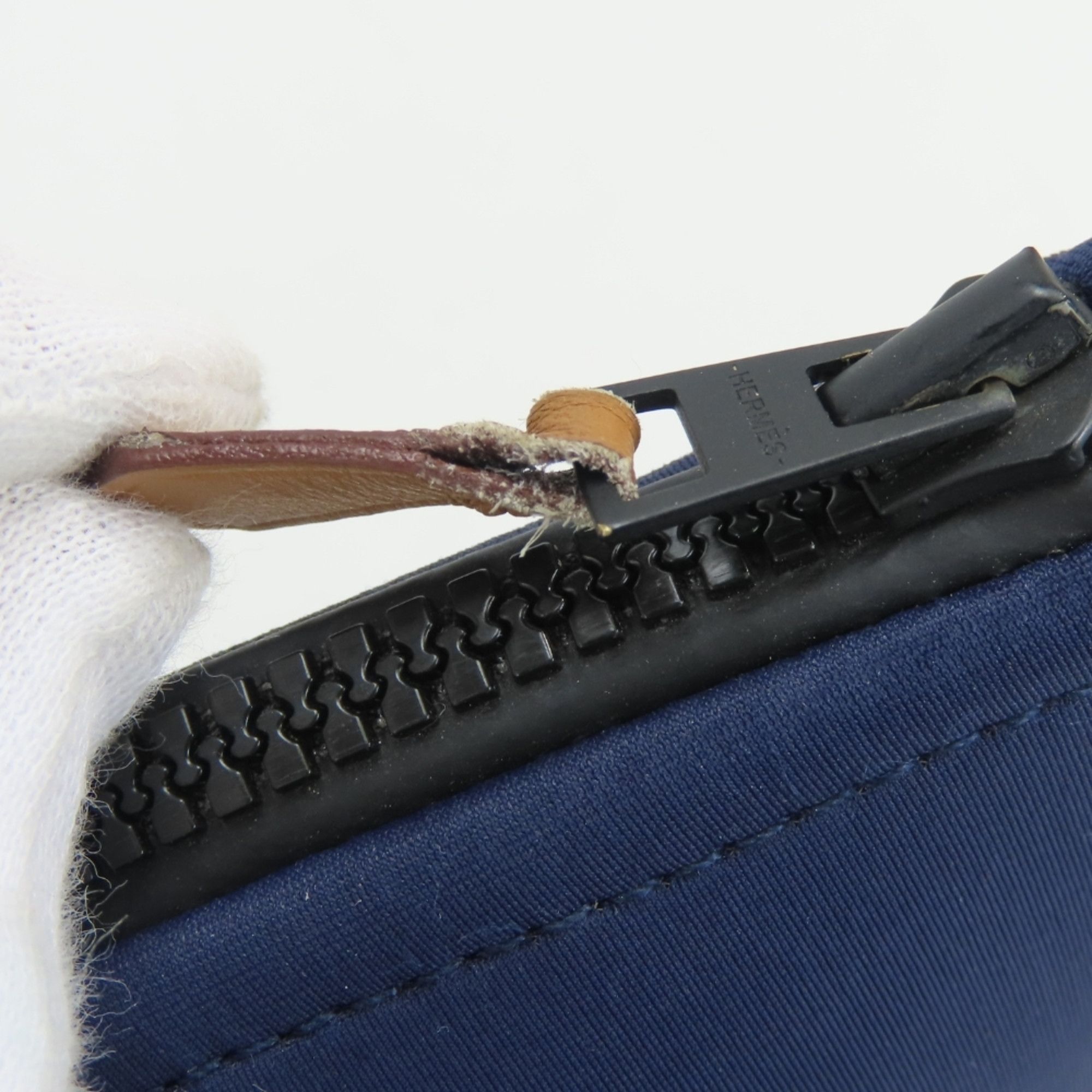 Hermes Hermès Neoban PM Pouch Bag, Polyurethane Polyamide, Navy, Women's/Men's HERMES Size ONE SIZE - 11 Thumbnail