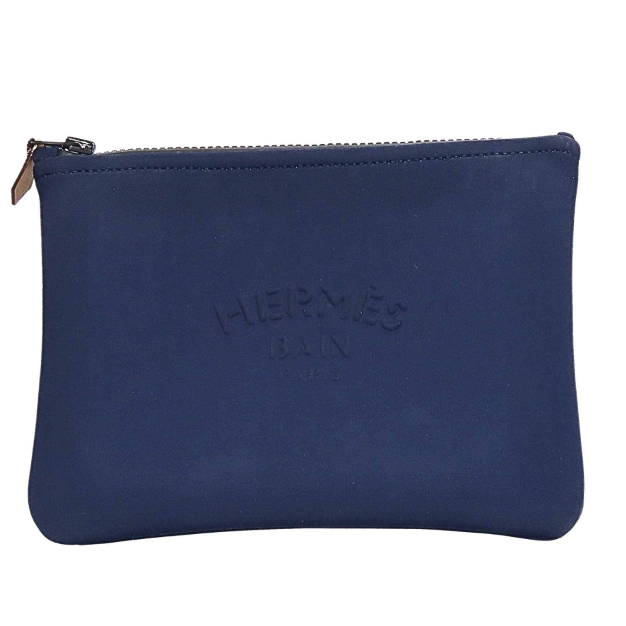 Hermes Hermès Neoban PM Pouch Bag, Polyurethane Polyamide, Navy, Women's/Men's HERMES Size ONE SIZE - 2 Thumbnail