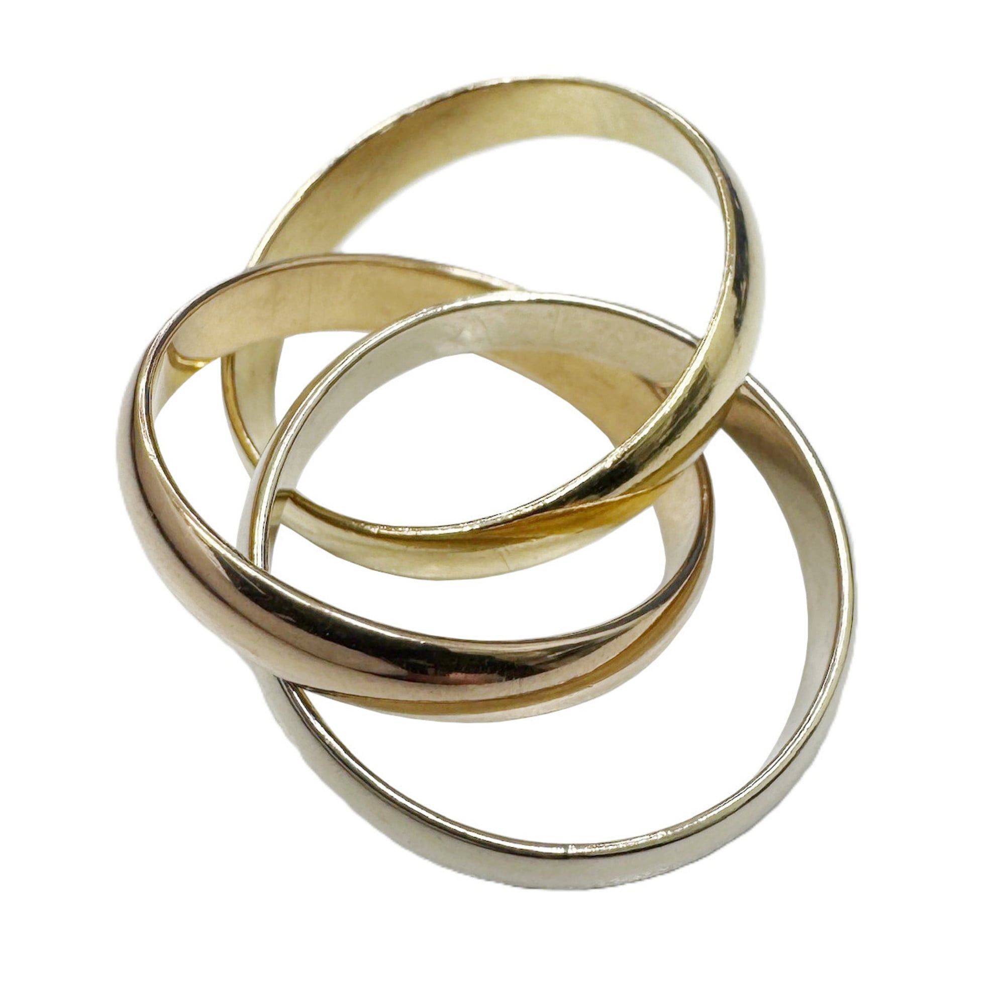 Cartier Cartier Trinity Ring, Three-Color 750 PG, WG, YG #49, Women's Wedding Ring Size ONE SIZE - 4 Thumbnail