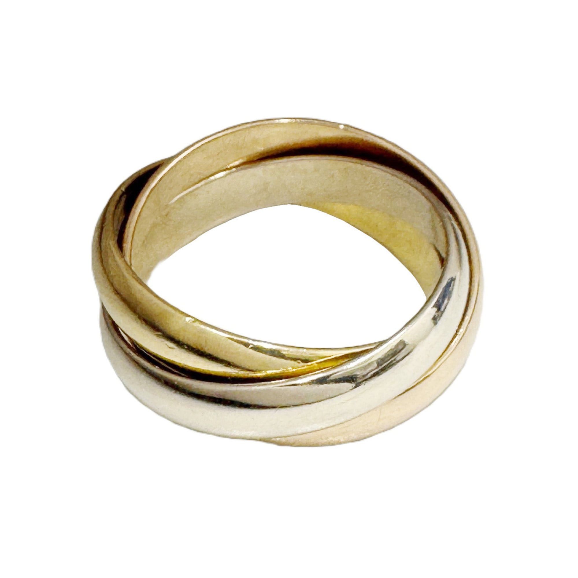 Cartier Cartier Trinity Ring, Three-Color 750 PG, WG, YG #49, Women's Wedding Ring Size ONE SIZE - 2 Thumbnail