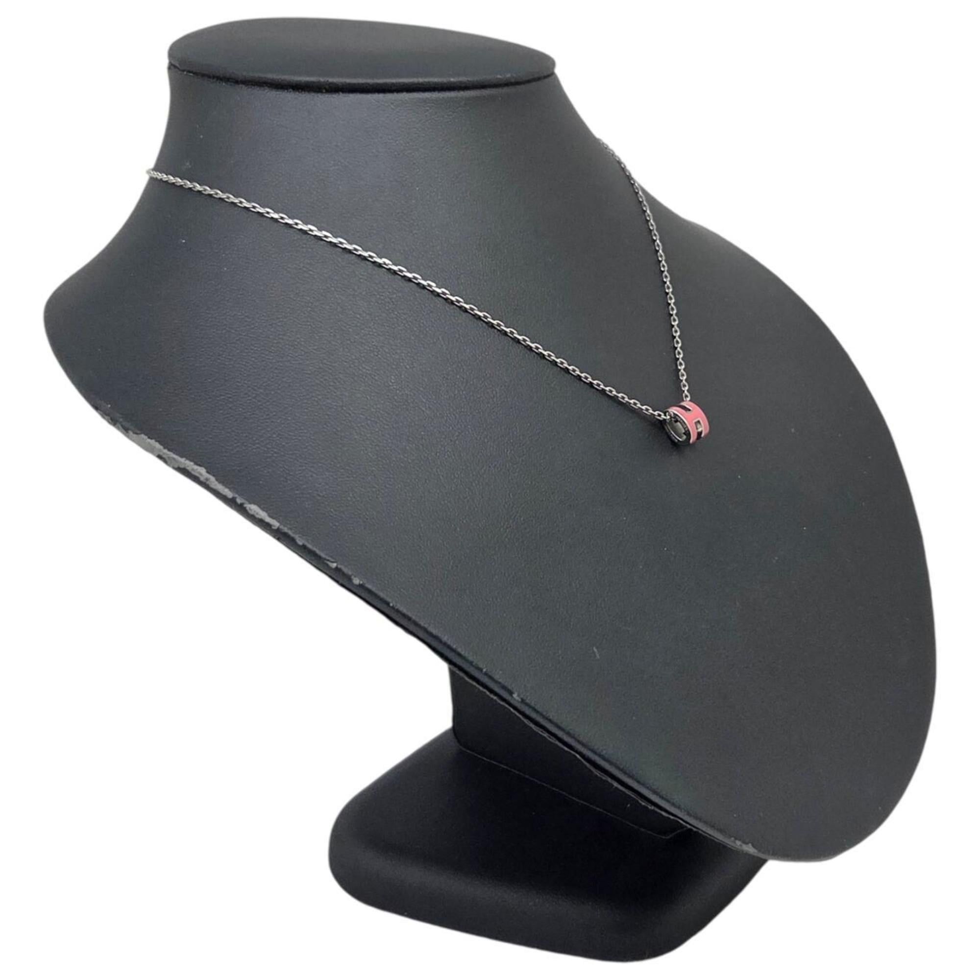 Hermes HERMES Pop Ash Mini Necklace Pink H Women's Size ONE SIZE - 5 Thumbnail