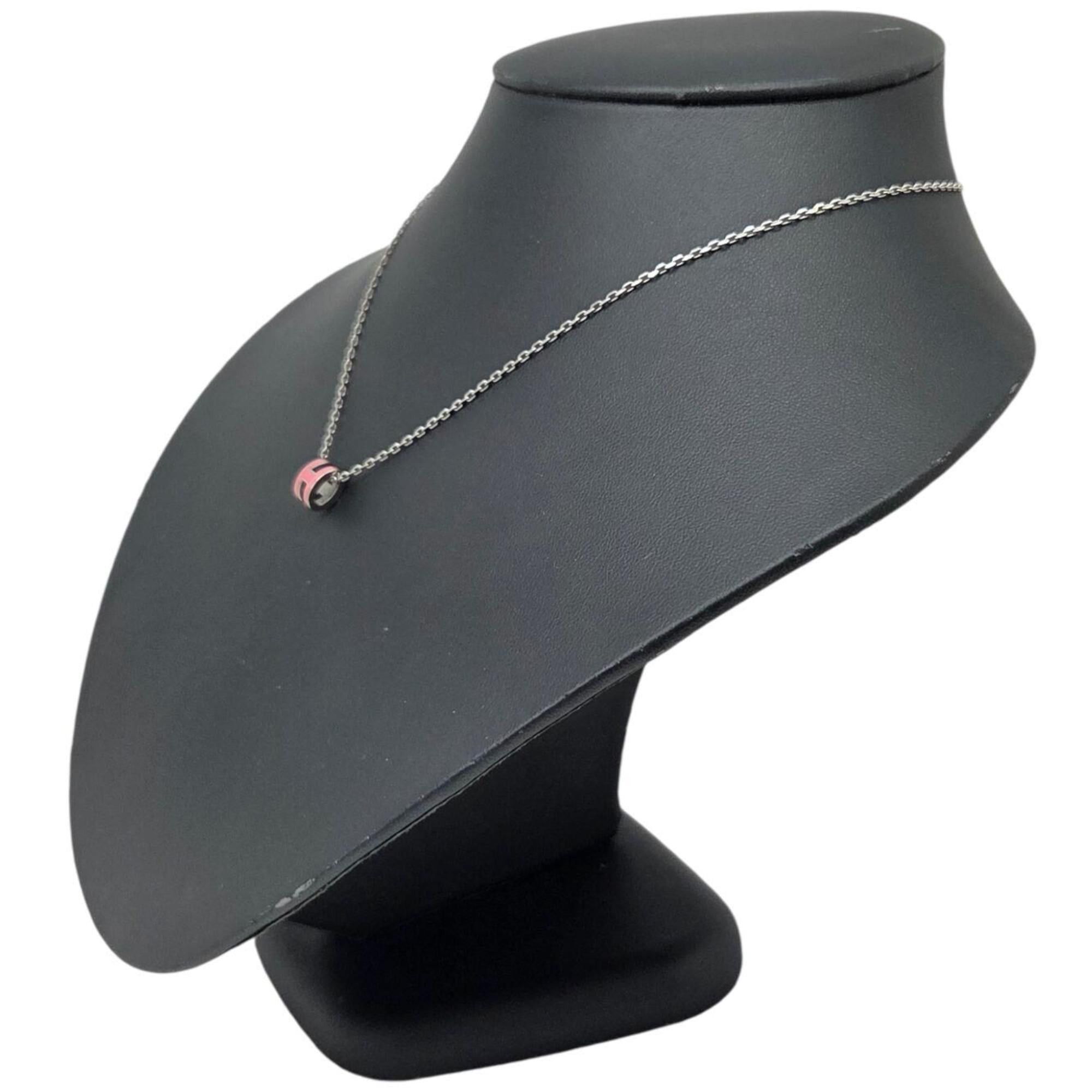 Hermes HERMES Pop Ash Mini Necklace Pink H Women's Size ONE SIZE - 4 Thumbnail