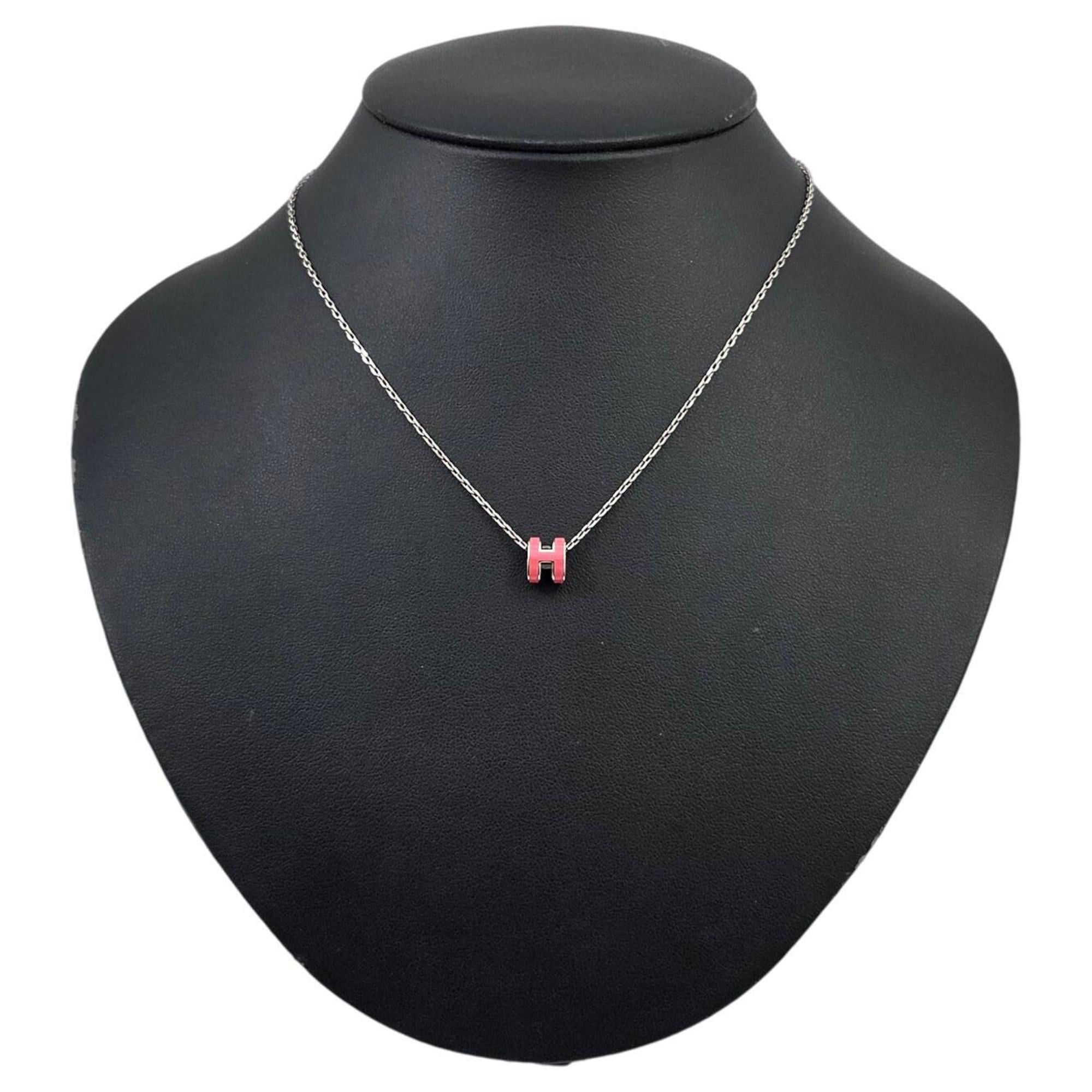 Hermes HERMES Pop Ash Mini Necklace Pink H Women's Size ONE SIZE - 3 Thumbnail
