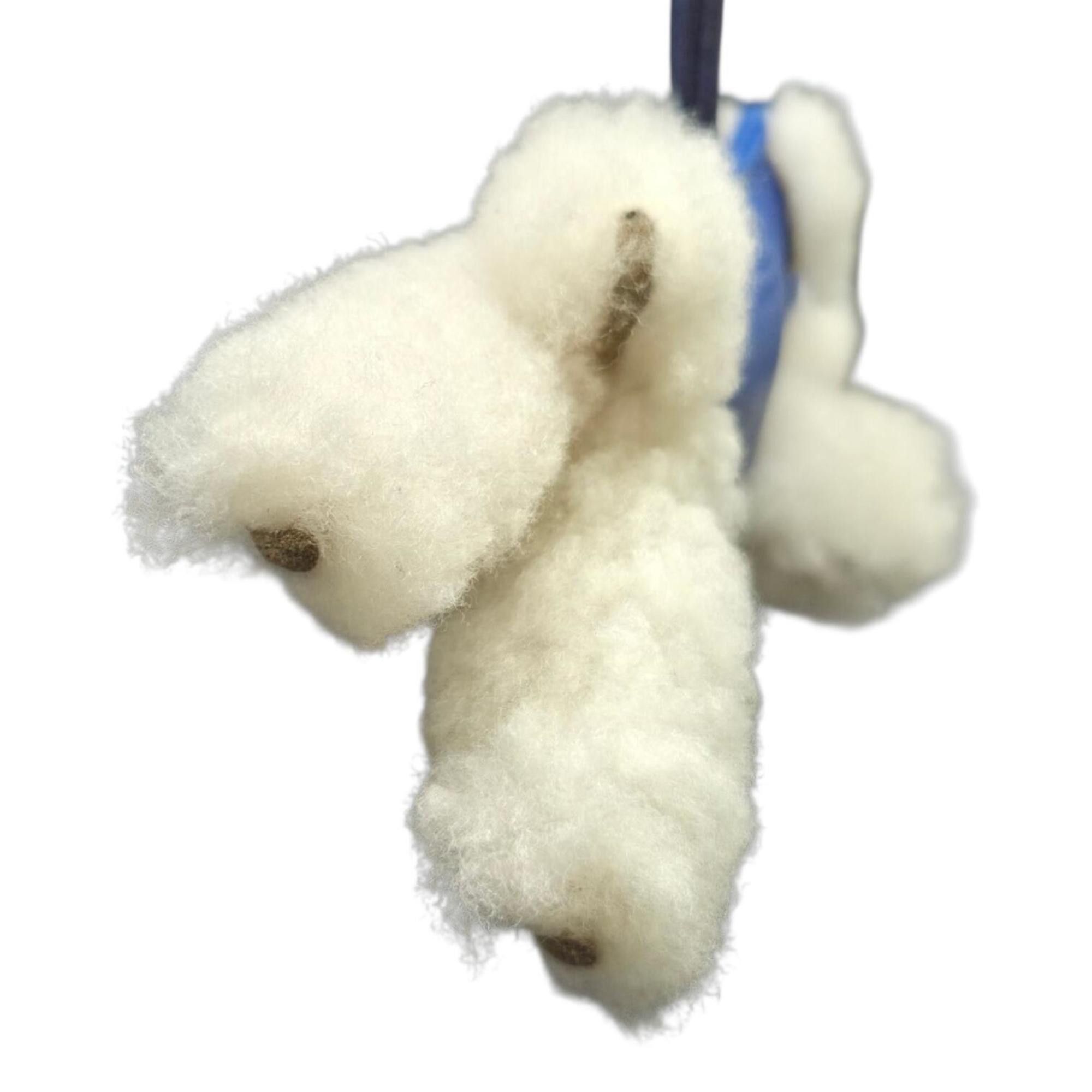 Hermes HERMES Buddy Bag Charm, Anneu Milo Mouton, Blue French Saphir, White Charm Ornament for Men and Women Size ONE SIZE - 5 Thumbnail