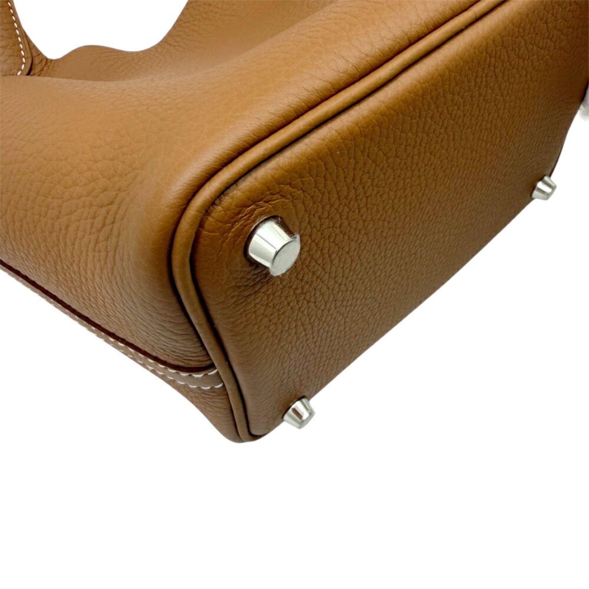 Hermes HERMES Picotin Lock PM Eclat Gold Rose Sakura Taurillon Clemence Handbag for Men and Women Size ONE SIZE - 12 Thumbnail