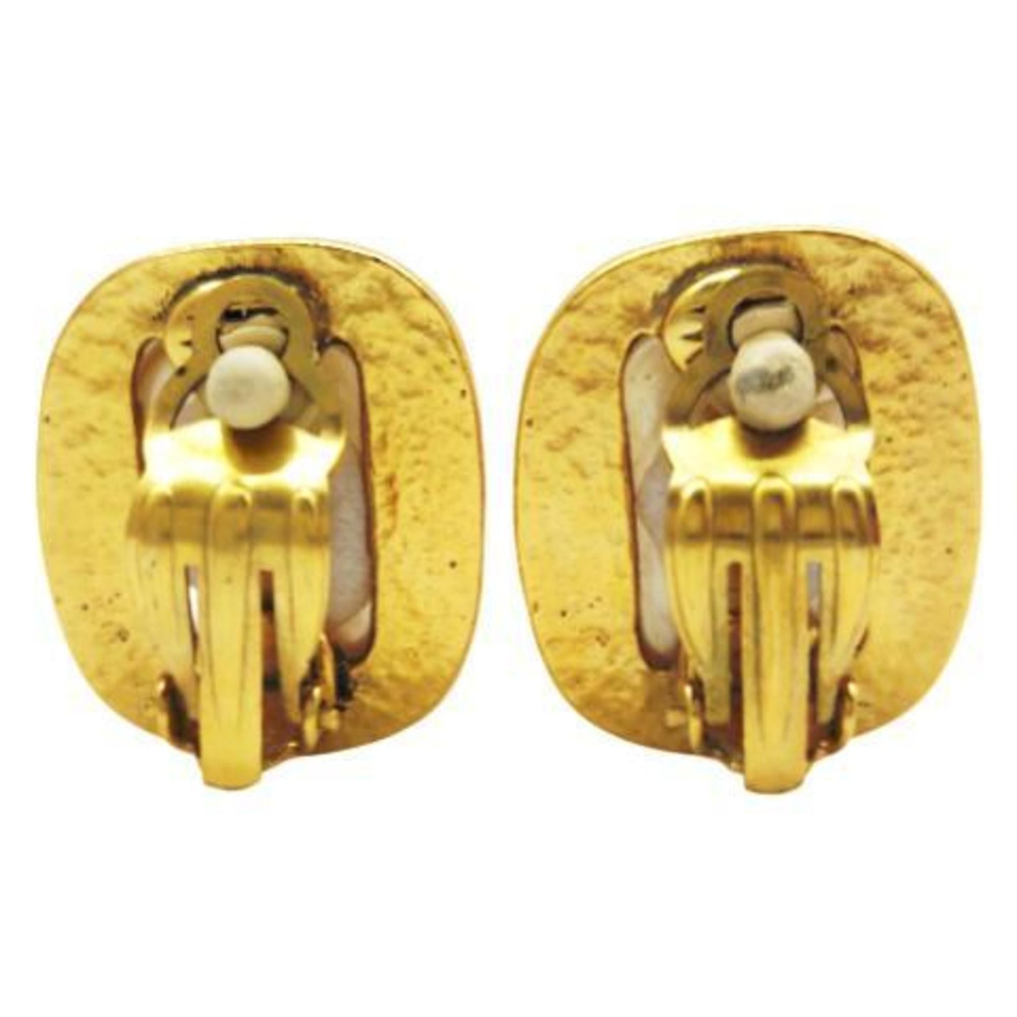 Chanel CHANEL Coco Mark Earrings, Gold, GP, Faux Pearl, 94A, Women's Size ONE SIZE - 4 Thumbnail