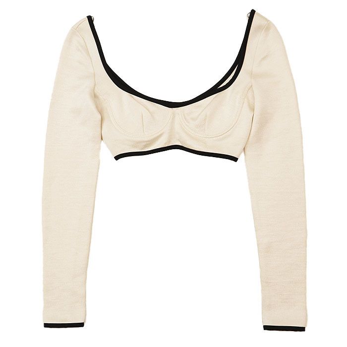 Chanel Chanel Chanel 21S P70684 Silk Knit Cropped Top Textile Tops P70684 DUTY FREE for USA Size ONE SIZE - 14 Thumbnail