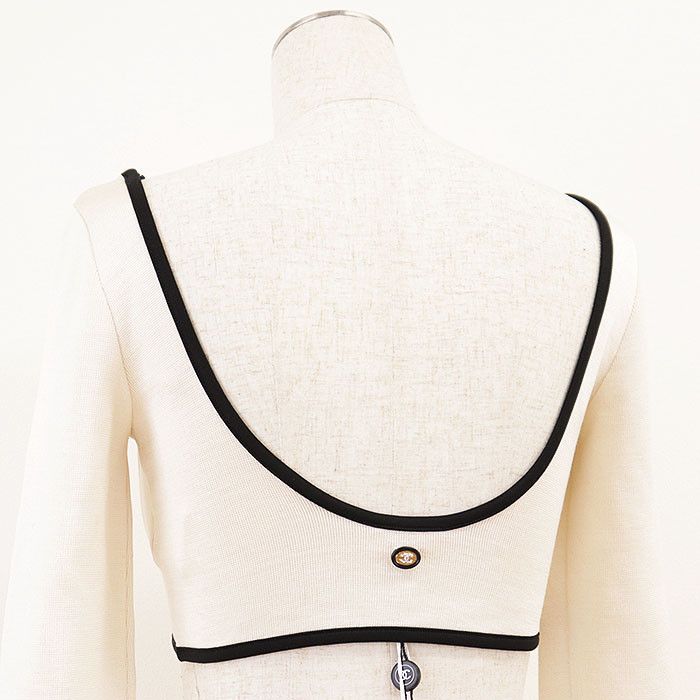 Chanel Chanel Chanel 21S P70684 Silk Knit Cropped Top Textile Tops P70684 DUTY FREE for USA Size ONE SIZE - 5 Thumbnail