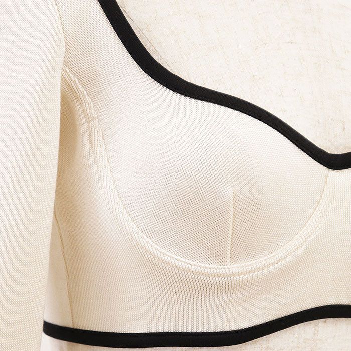 Chanel Chanel Chanel 21S P70684 Silk Knit Cropped Top Textile Tops P70684 DUTY FREE for USA Size ONE SIZE - 2 Thumbnail