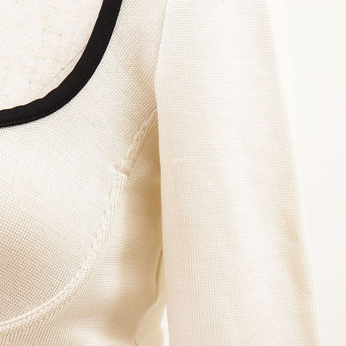 Chanel Chanel Chanel 21S P70684 Silk Knit Cropped Top Textile Tops P70684 DUTY FREE for USA Size ONE SIZE - 3 Thumbnail