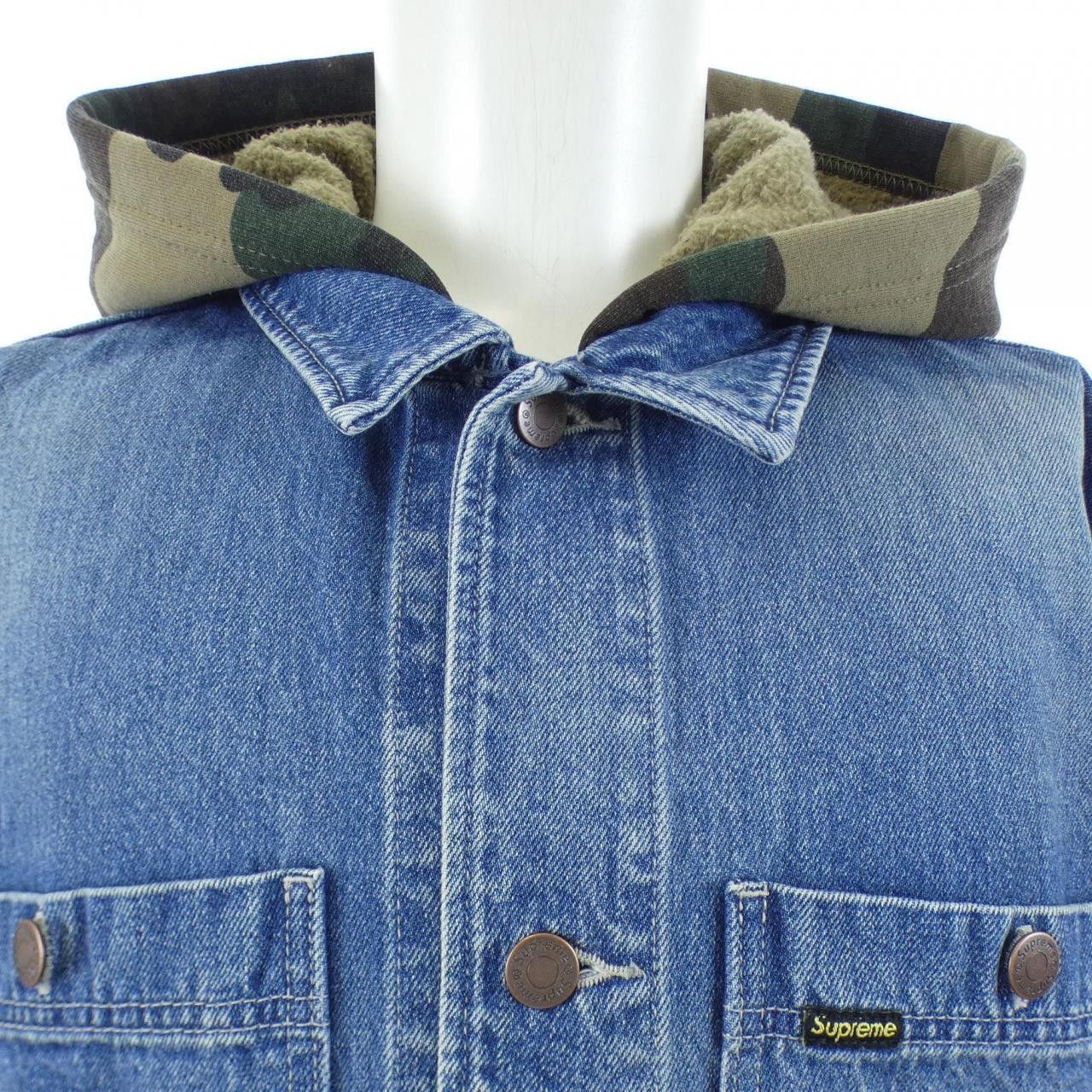 Supreme Supreme Supreme Worn Hooded Chore Coat Coat Textile Outerwear DUTY FREE for USA Size ONE SIZE - 5 Thumbnail