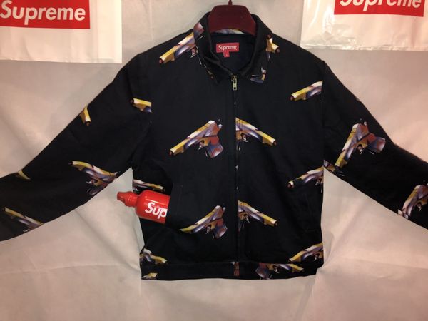 Supreme Supreme Mendini Guns work jacket Navy Small | Grailed