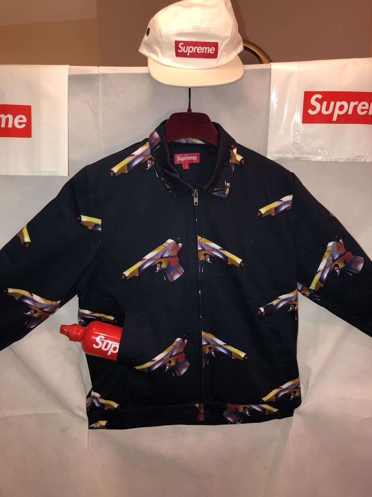 Supreme Supreme Mendini Guns work jacket Navy Small | Grailed