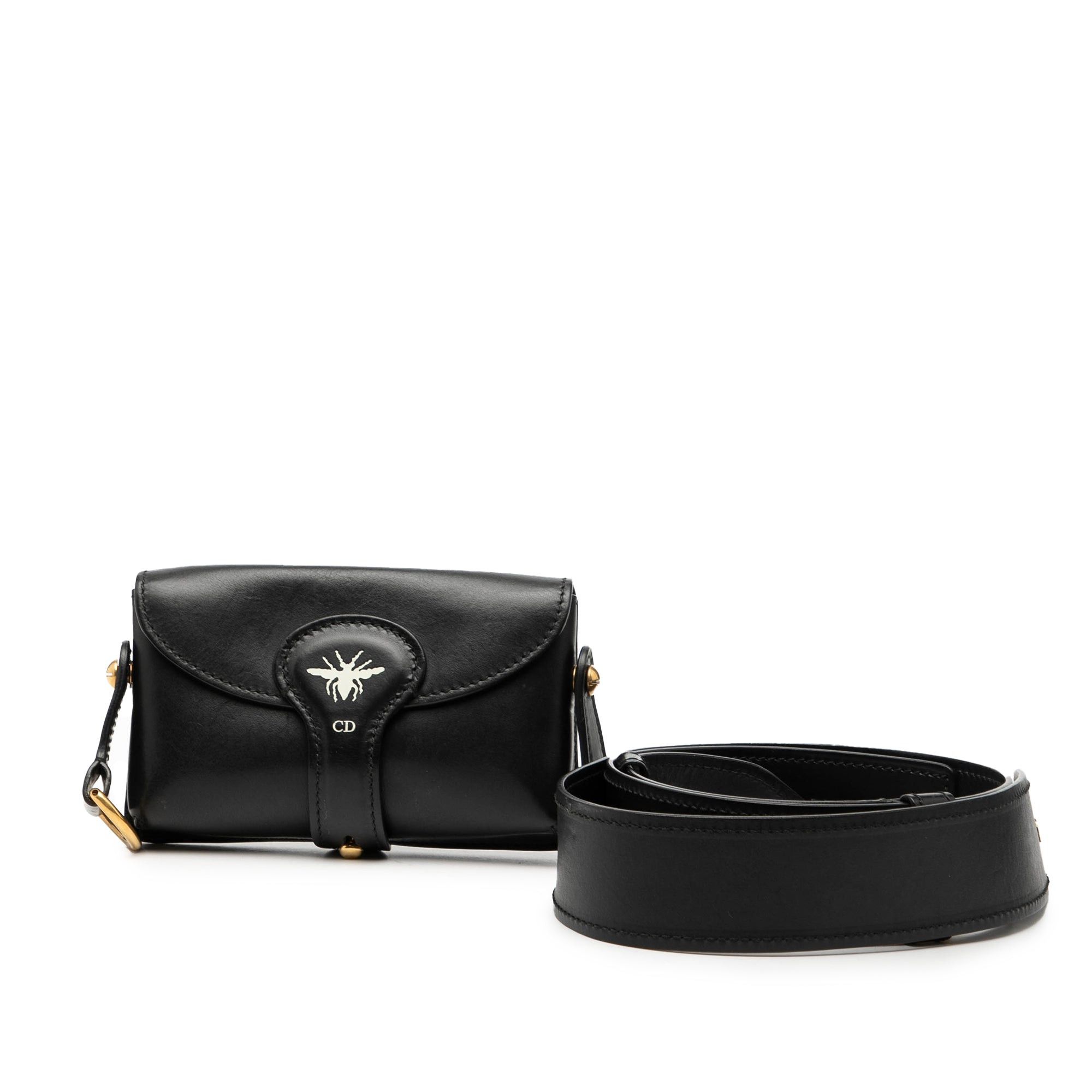 Dior Mini Leather D Bee Saddle Bag Size ONE SIZE - 8 Thumbnail