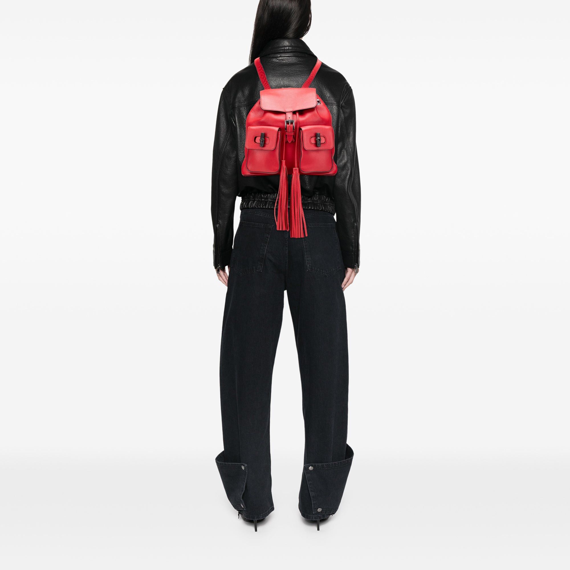 Gucci Leather Bamboo Tassel Backpack Size ONE SIZE - 11 Thumbnail