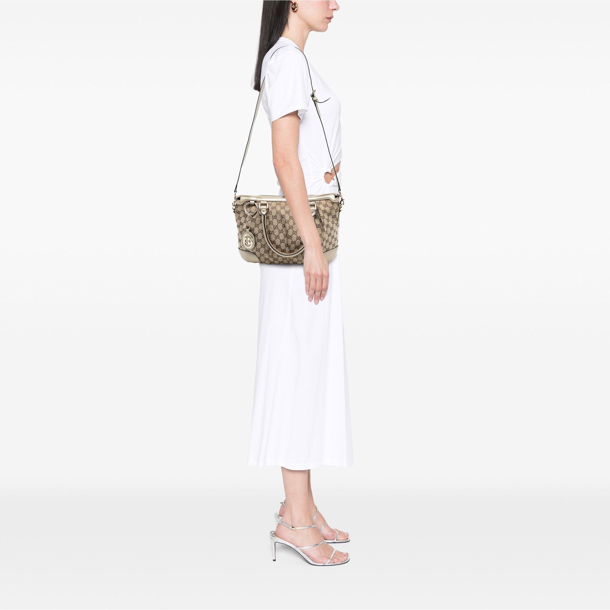Gucci GG Canvas Sukey Satchel Size ONE SIZE - 7 Thumbnail