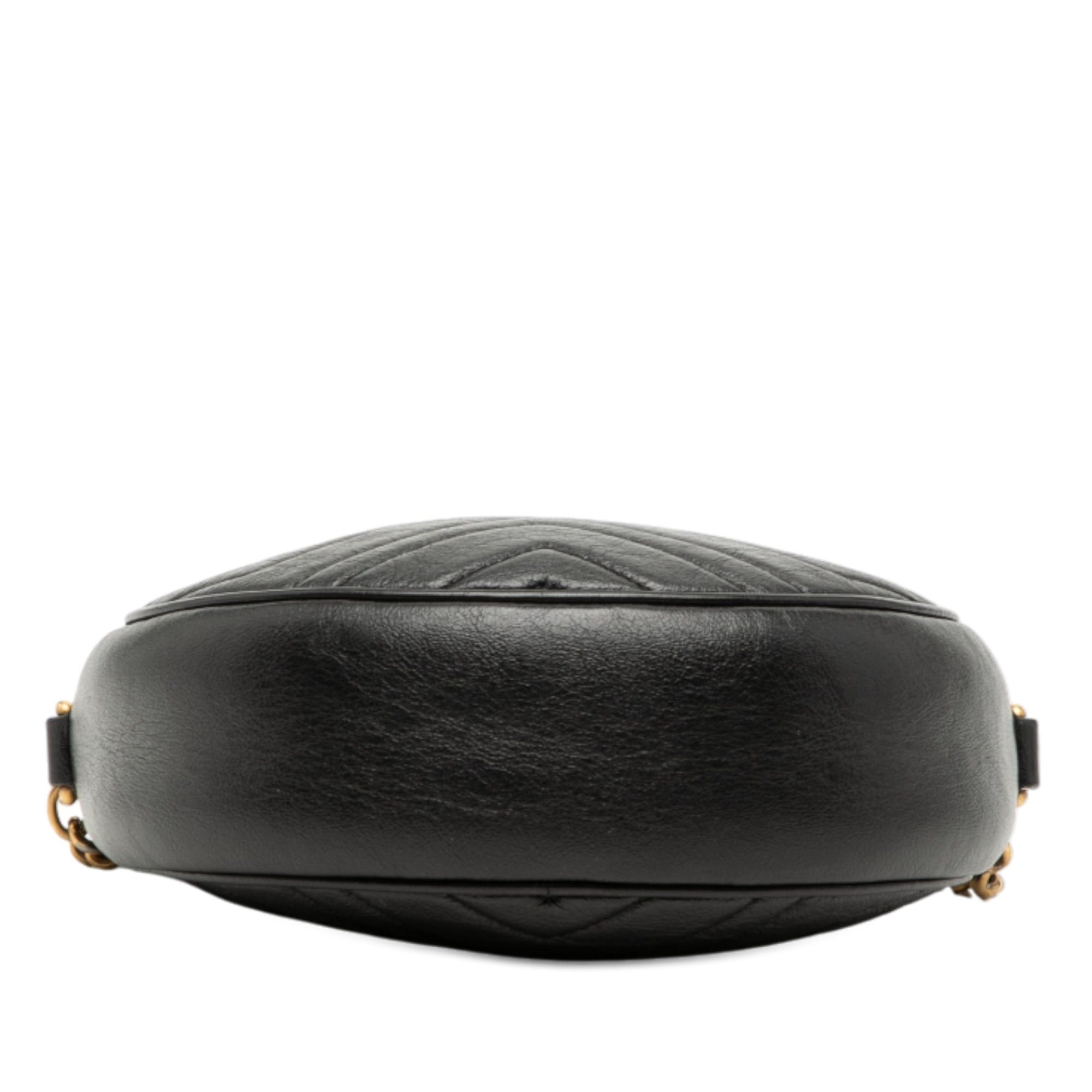 Gucci Mini GG Marmont Matelasse Leather Round Crossbody Size ONE SIZE - 3 Thumbnail