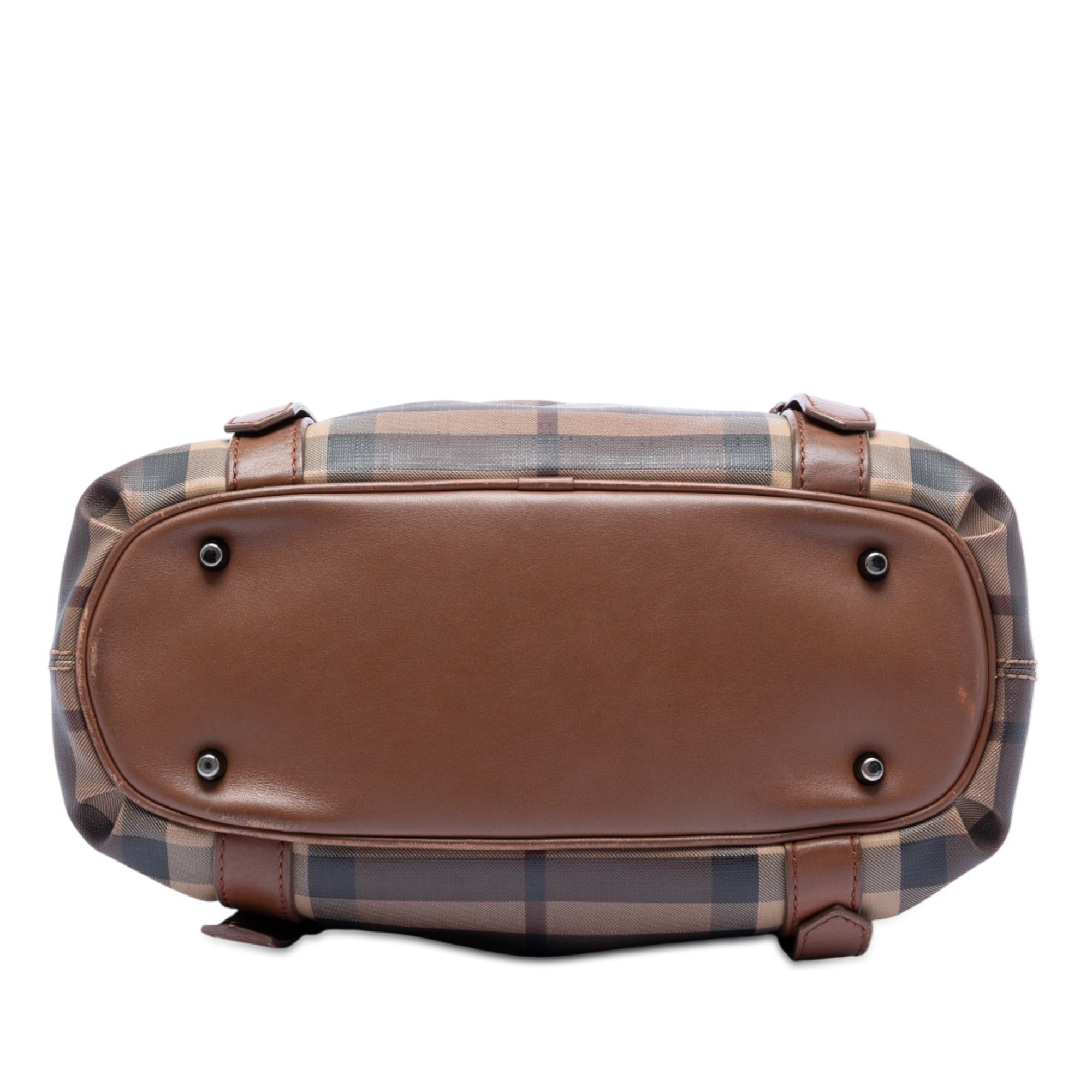 Burberry Smoke Check Coated Canvas Northfield Satchel Size ONE SIZE - 3 Thumbnail