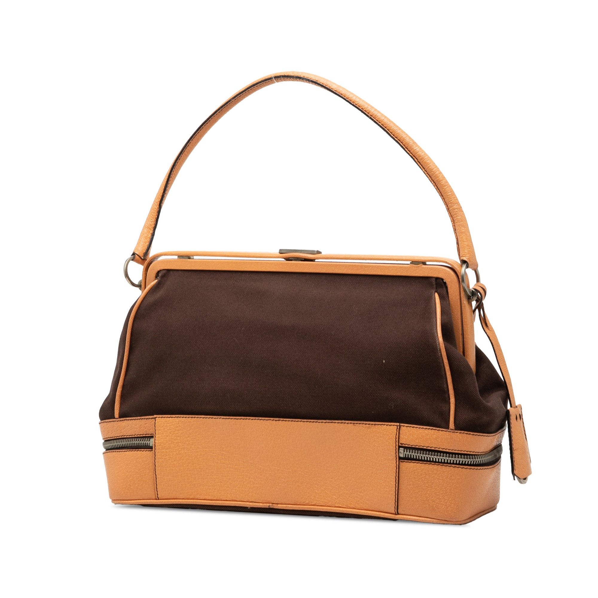 Prada Canvas Canapa Cerniera Frame Doctor Bag Size ONE SIZE - 2 Thumbnail