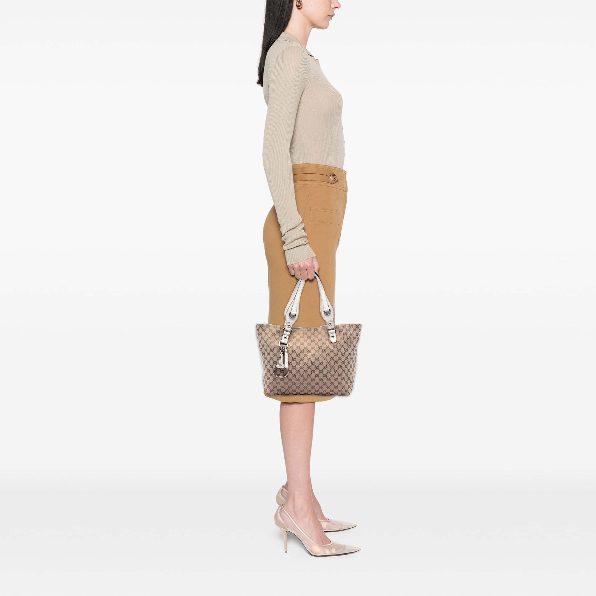 Gucci Medium GG Canvas Icon Bit Tote Size ONE SIZE - 8 Thumbnail