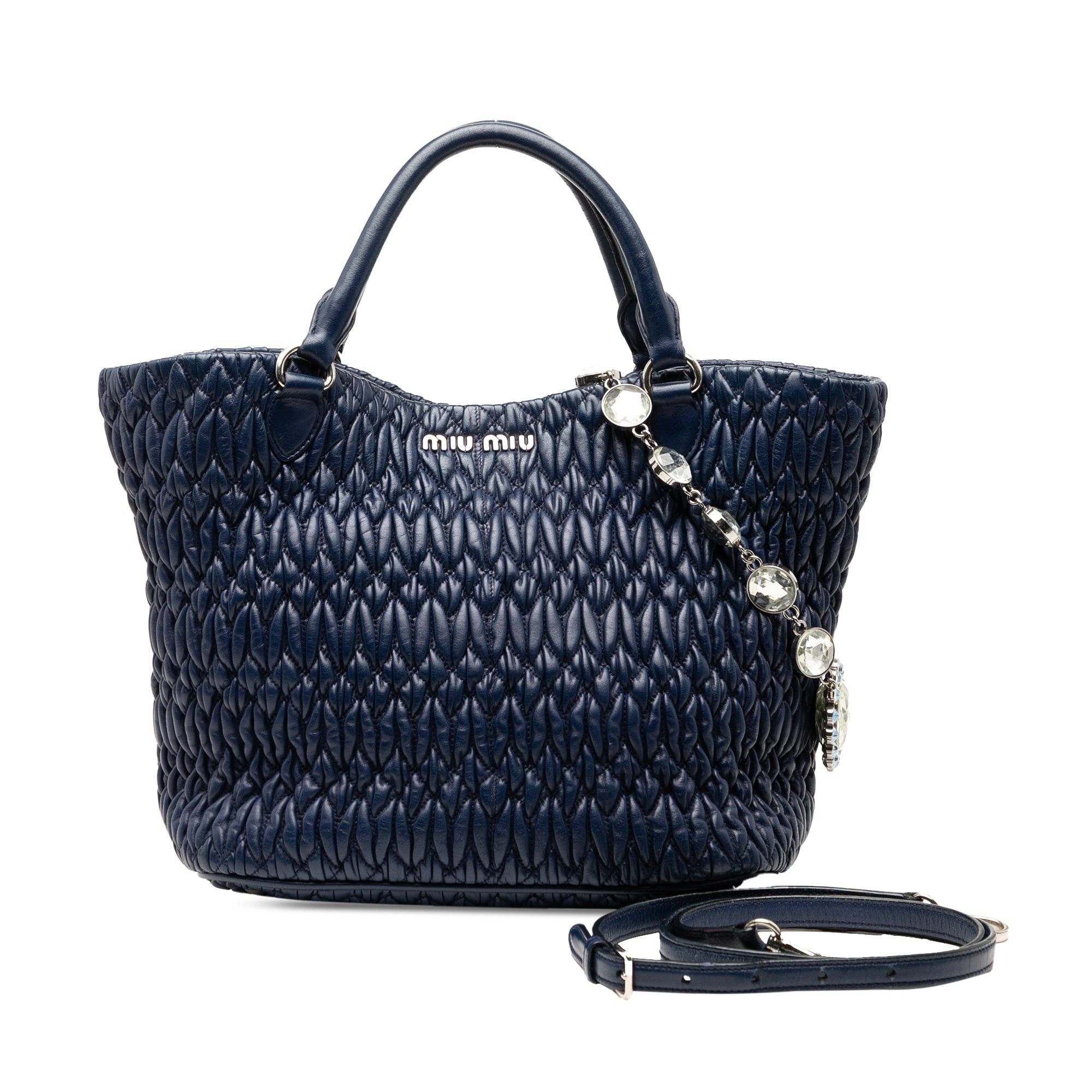 Miu Miu Matelasse Nappa Crystal Satchel Size ONE SIZE - 7 Thumbnail