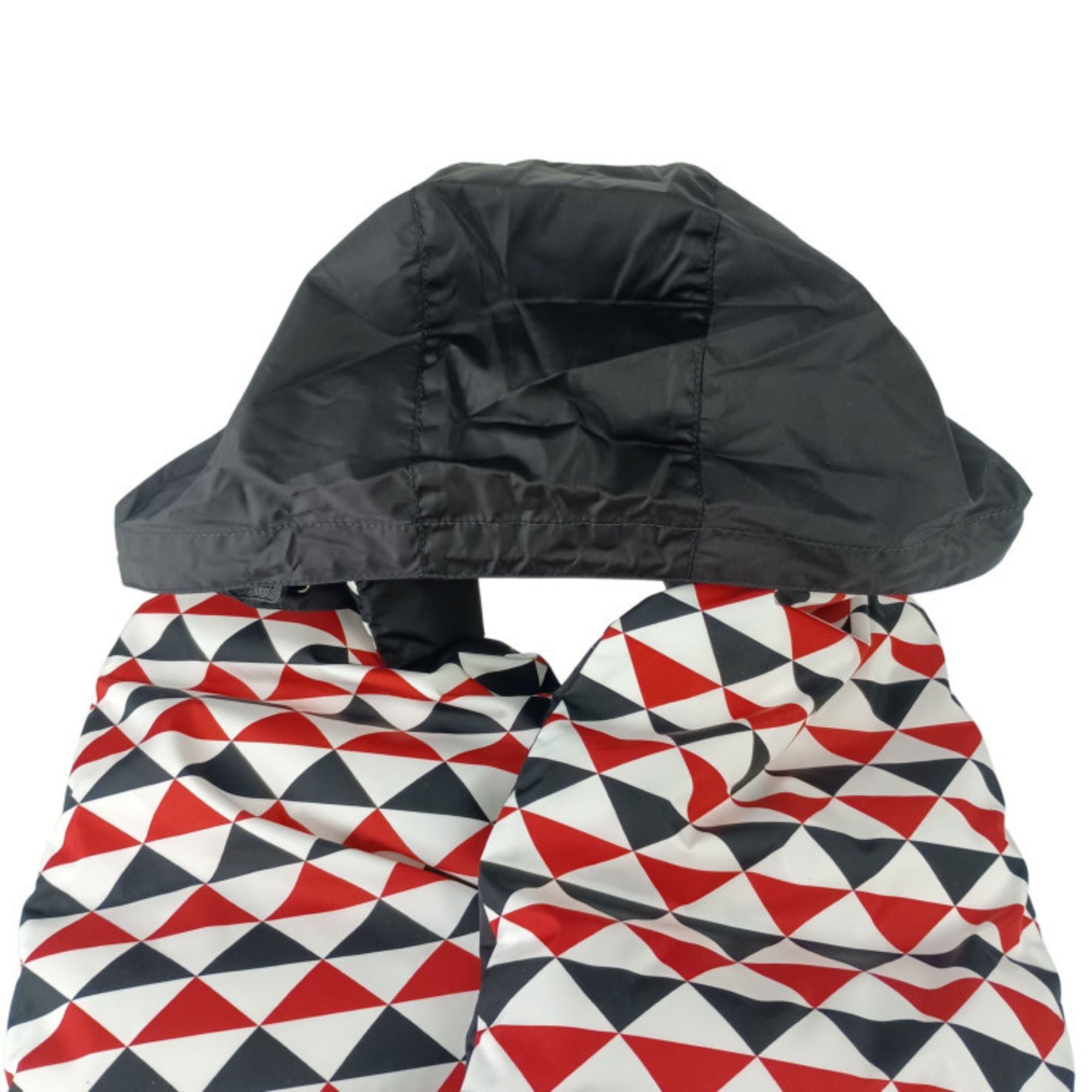 Prada PRADA Re-Nylon Padded Stole/Scarf 2FS028 Black White Red Nylon Men's Women's Size ONE SIZE - 4 Thumbnail