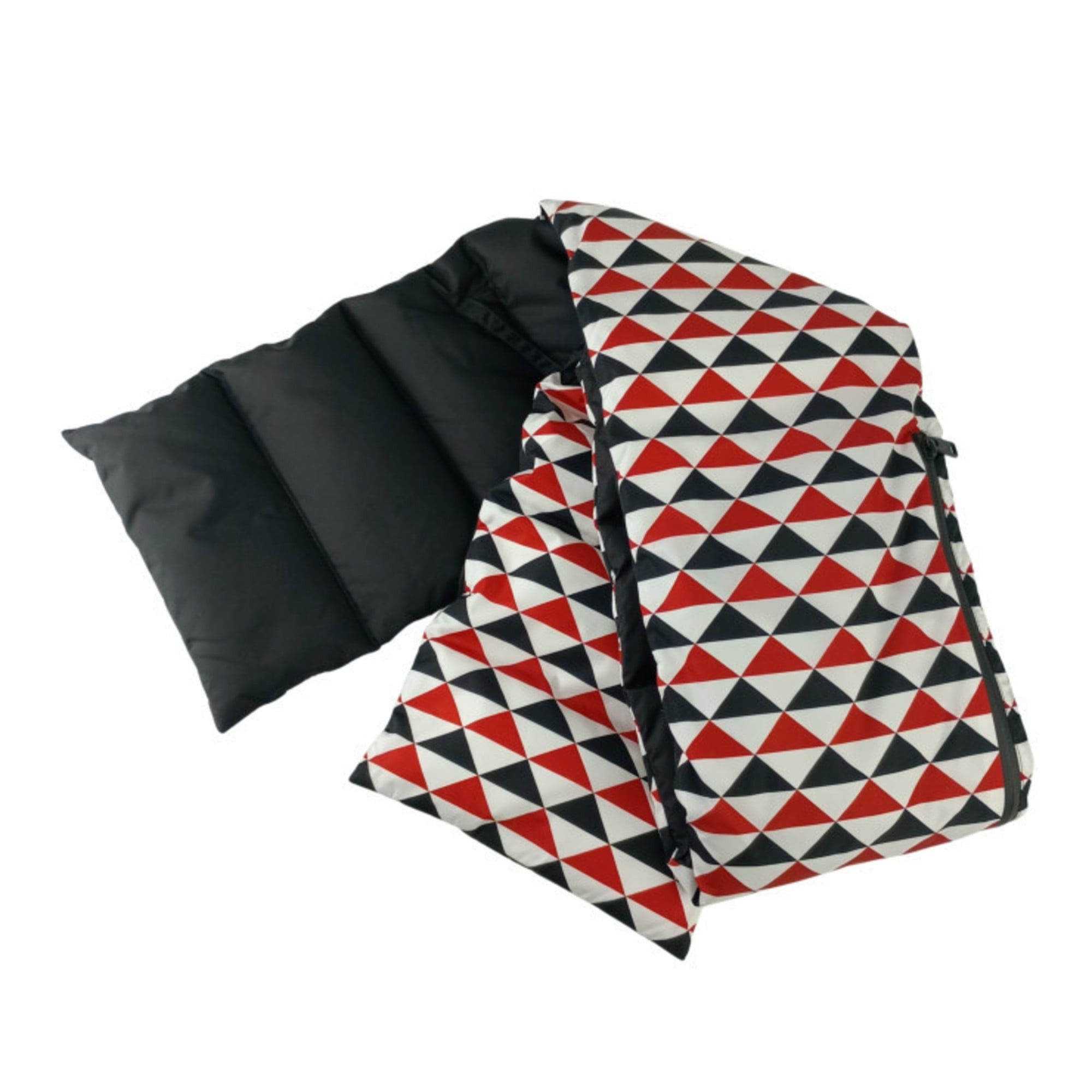 Prada PRADA Re-Nylon Padded Stole/Scarf 2FS028 Black White Red Nylon Men's Women's Size ONE SIZE - 2 Thumbnail