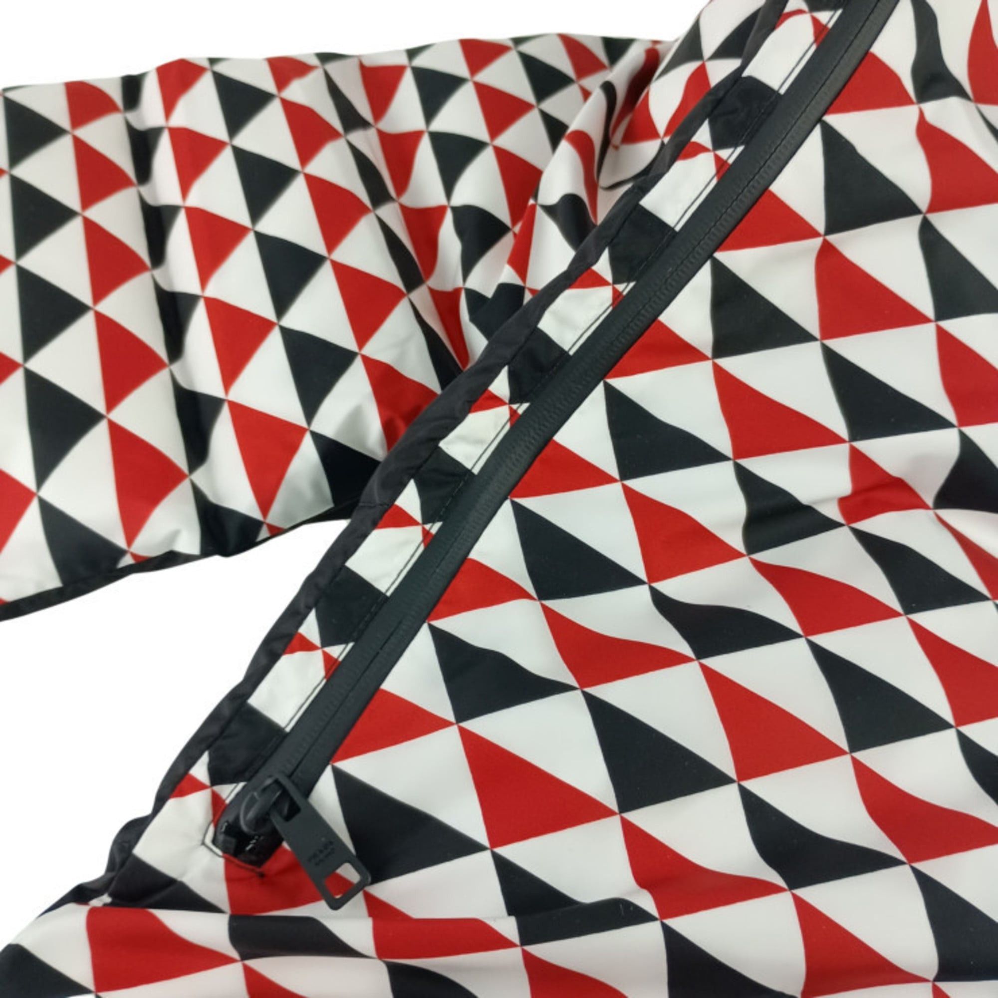 Prada PRADA Re-Nylon Padded Stole/Scarf 2FS028 Black White Red Nylon Men's Women's Size ONE SIZE - 3 Thumbnail
