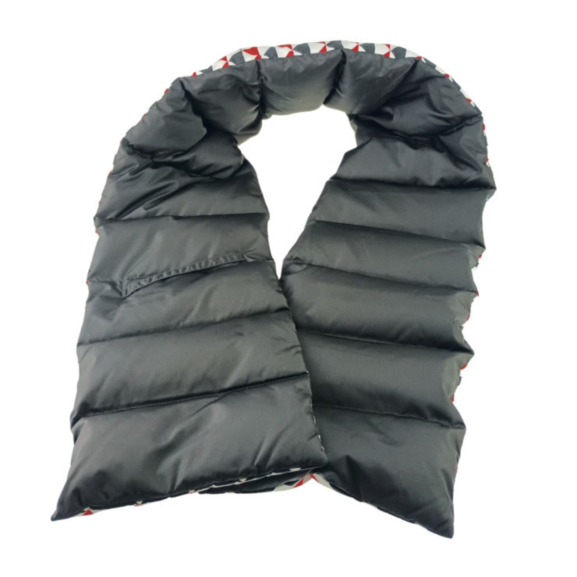 Prada PRADA Re-Nylon Padded Stole/Scarf 2FS028 Black White Red Nylon Men's Women's Size ONE SIZE - 5 Thumbnail