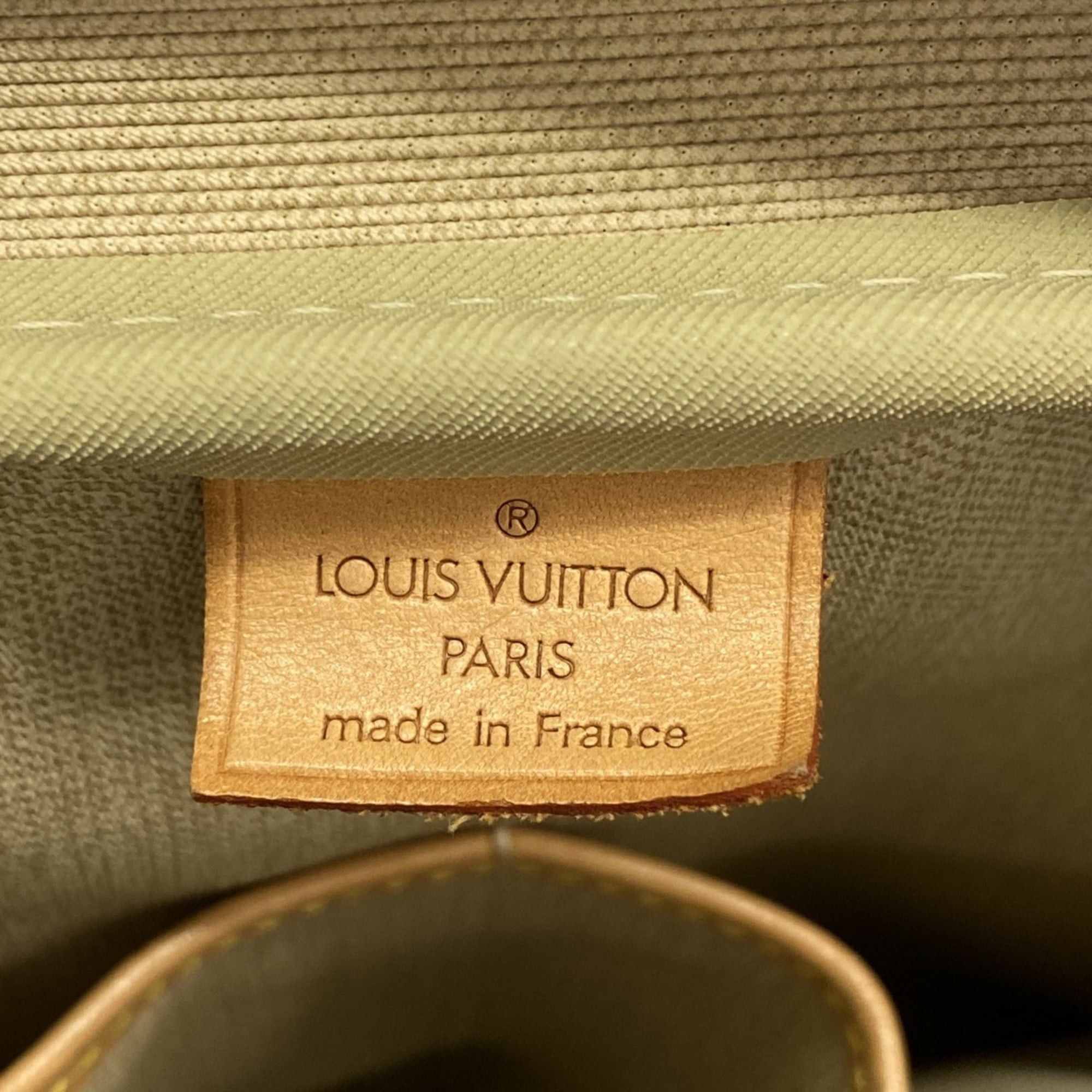 Louis Vuitton Monogram Deauville Handbag M47270 Brown Women's