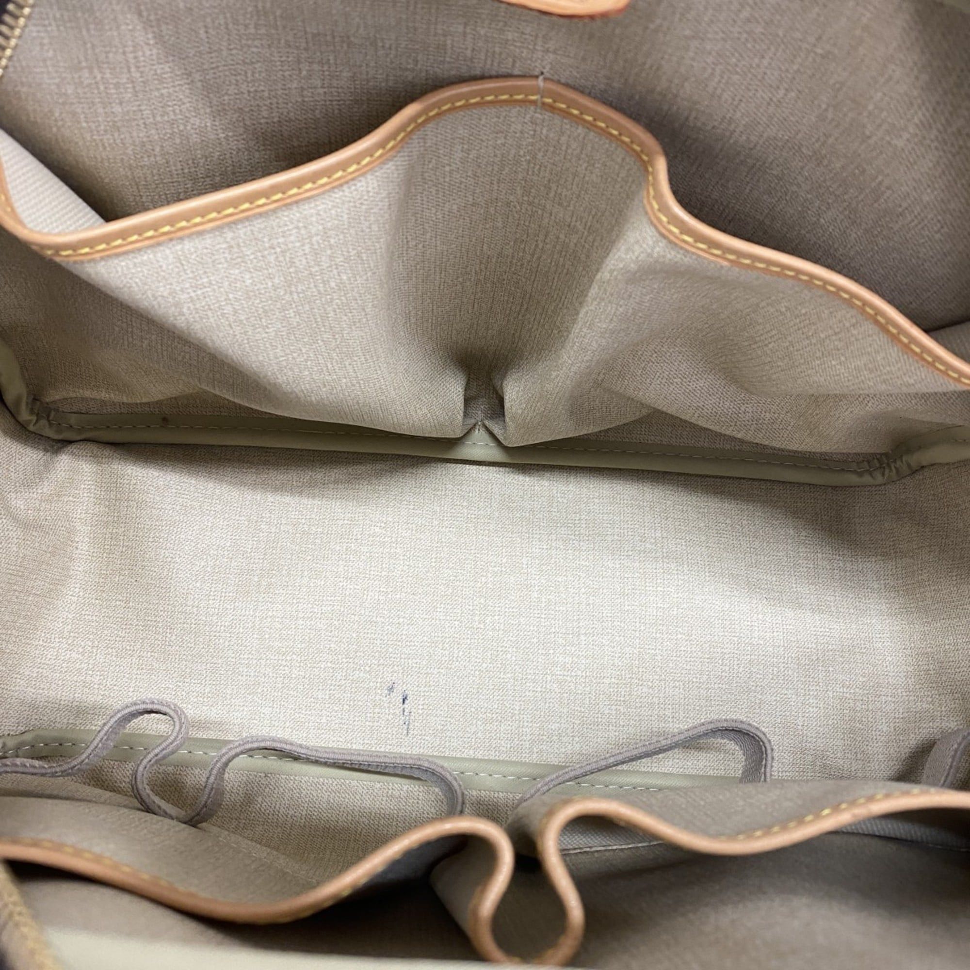 Louis Vuitton Monogram Deauville Handbag M47270 Brown Women's
