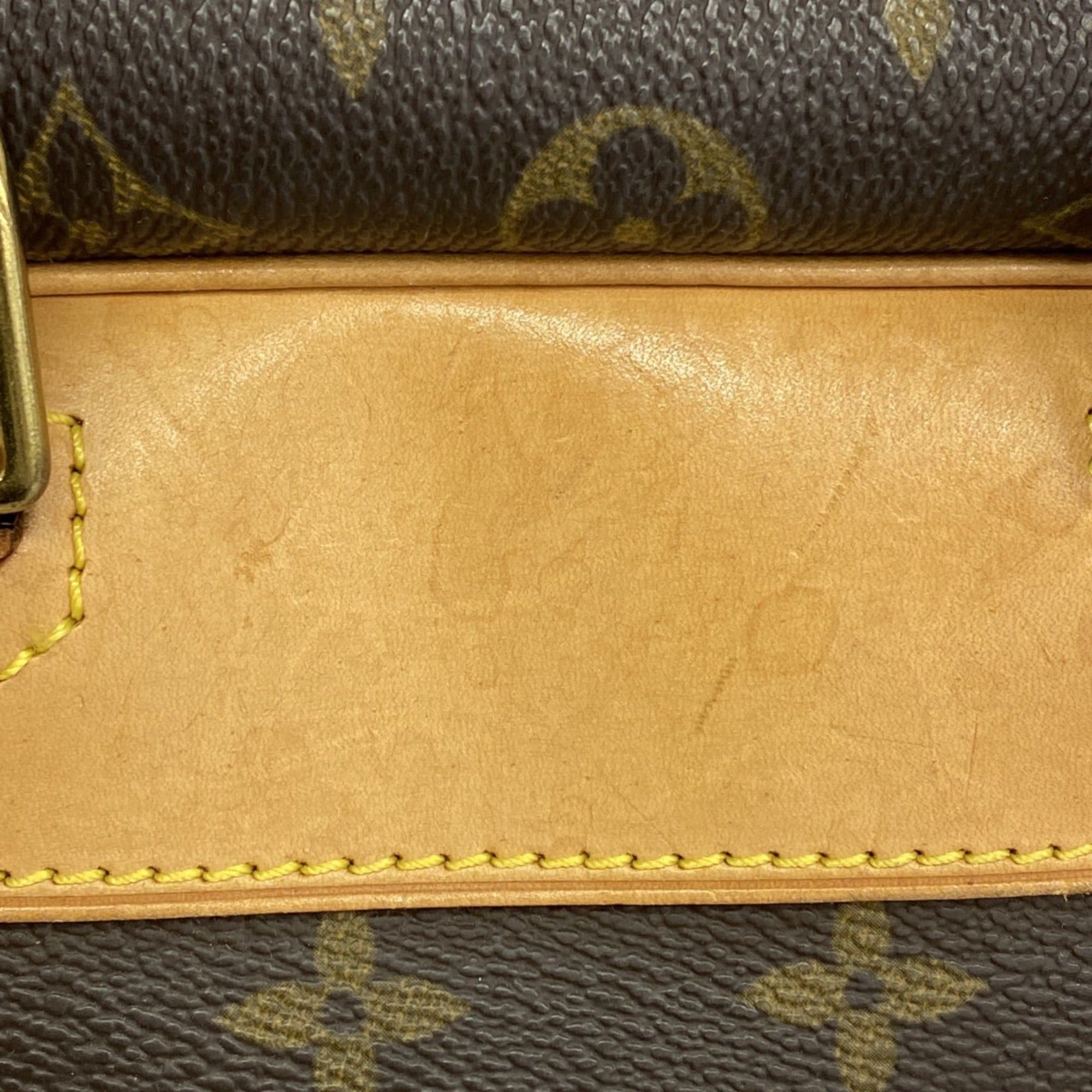 Louis Vuitton Monogram Deauville Handbag M47270 Brown Women's