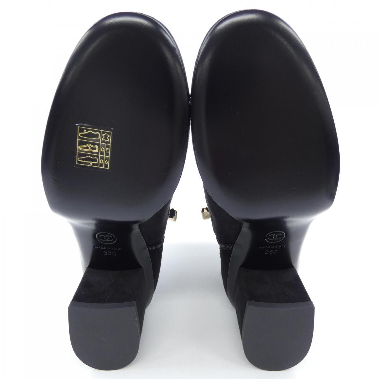 Chanel Chanel Chanel Suede Kidskin Patented Calfskin Boots Leather Shoes G45196B13944 DUTY FREE for USA Size ONE SIZE - 4 Thumbnail