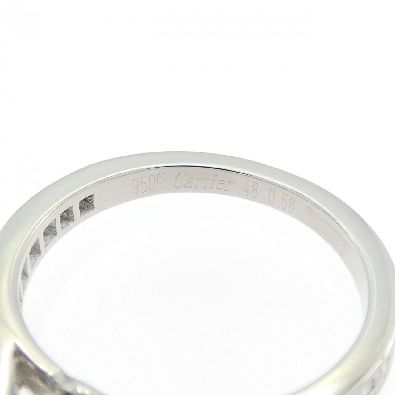 Cartier Cartier Cartier 1895 Solitaire Platinum Ring Size 8 Precious Metal Ring DUTY FREE for USA Size ONE SIZE - 4 Thumbnail
