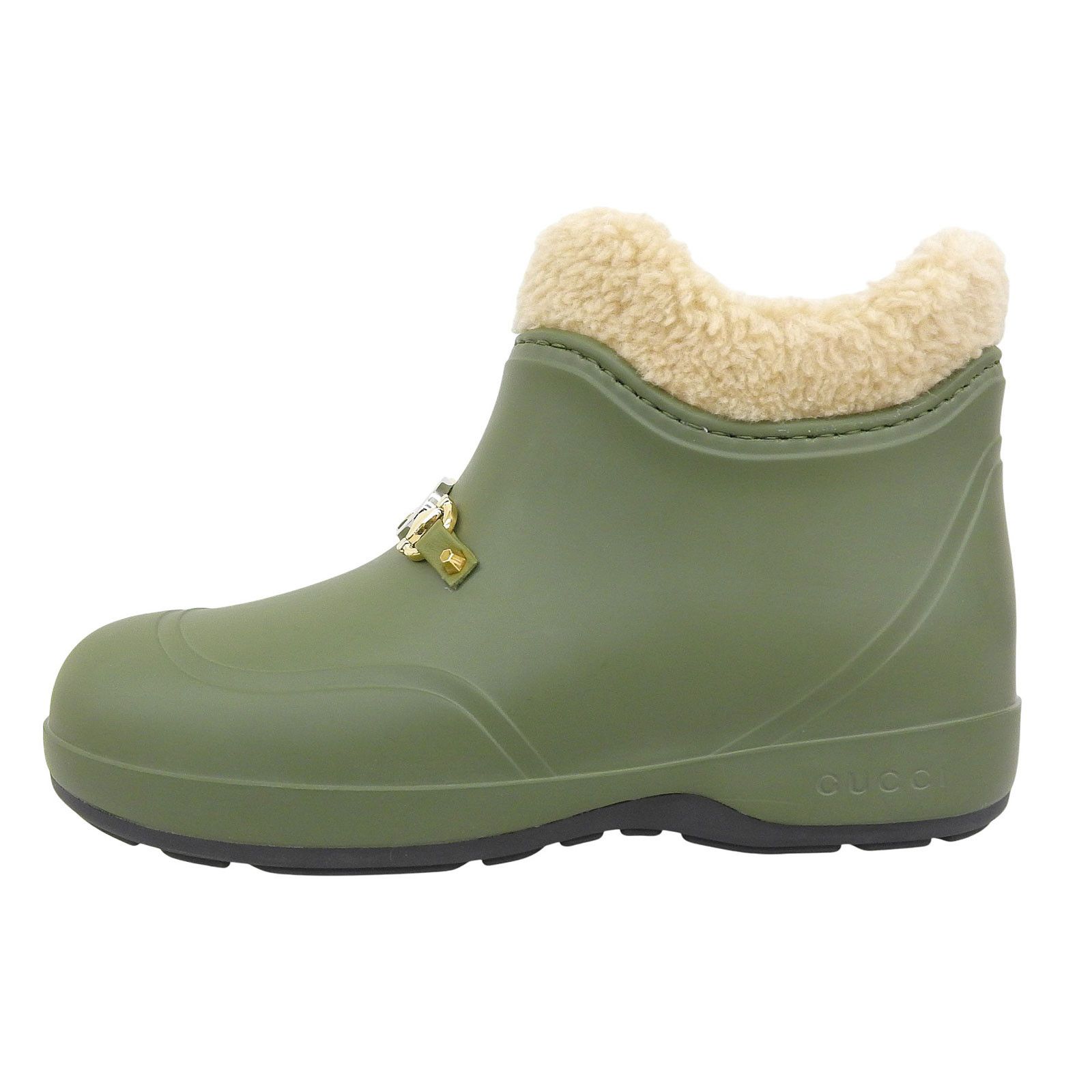 Gucci Gucci Gucci Rubber Short Boots Plastic / Synthetic Shoes 627890 DUTY FREE for USA Size ONE SIZE - 3 Thumbnail
